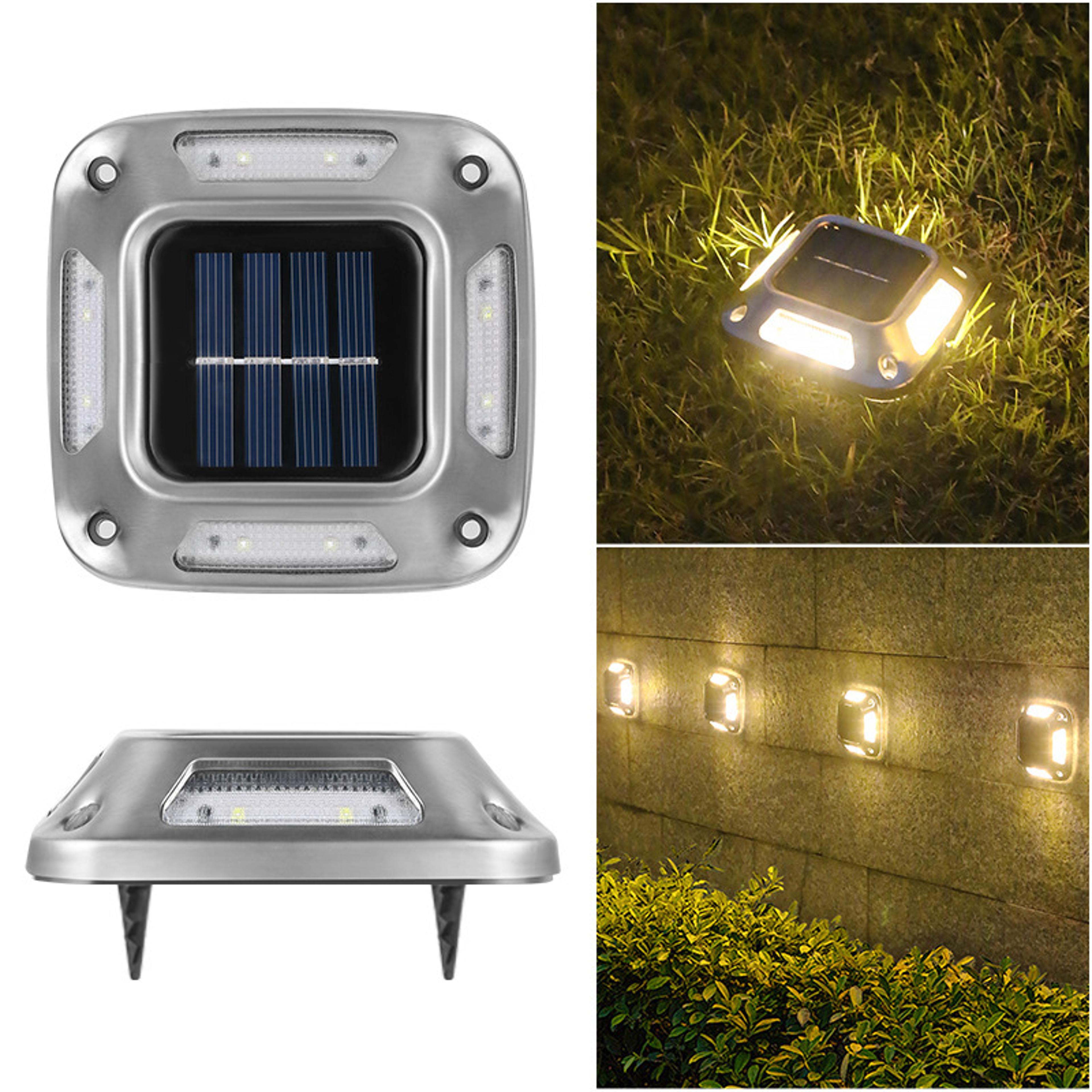solar light waterproof, warm light solar garden, lamp outdoor courtyards, solar ground light, driveway marker light