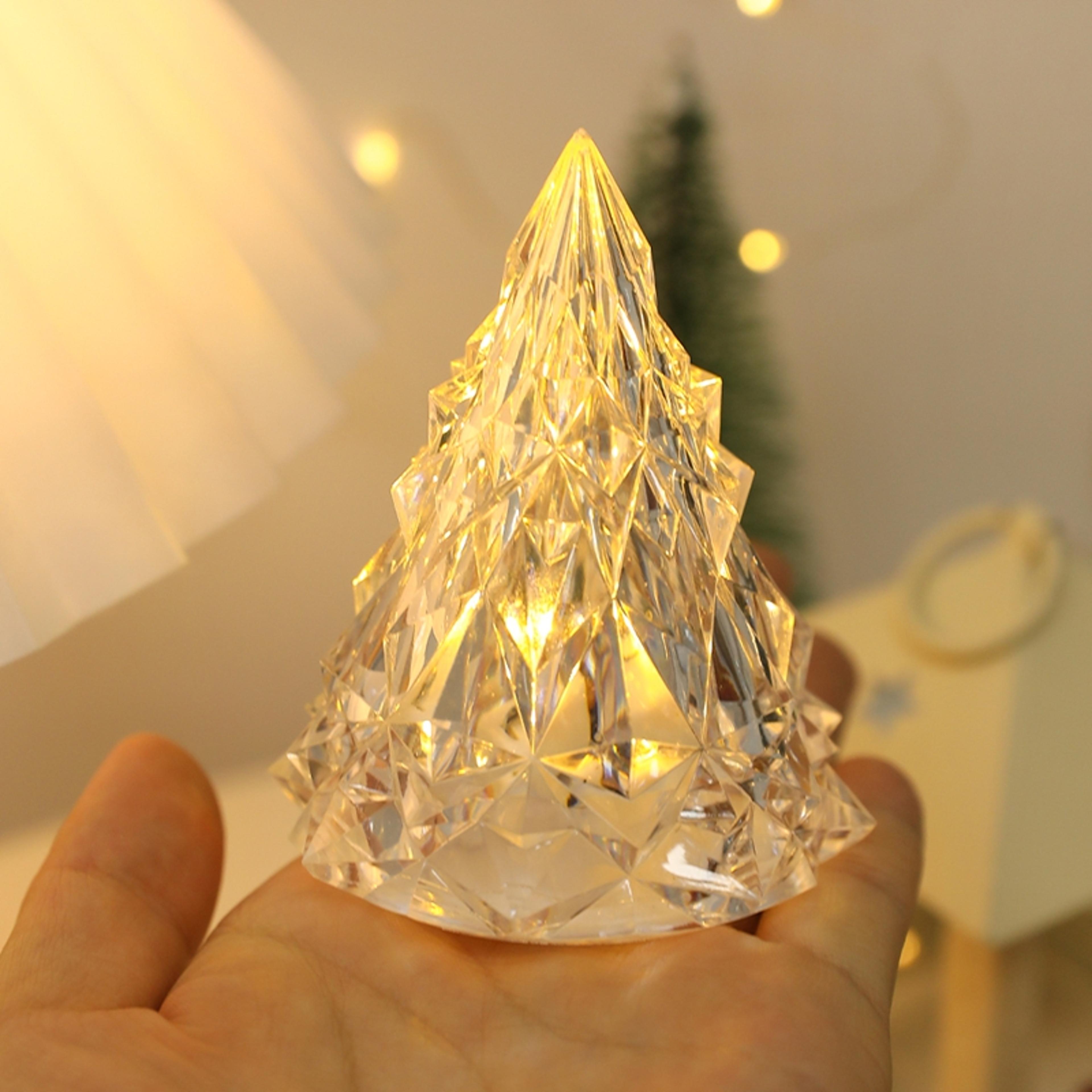 led tree shape candle light for home christmas decoration, party decor, new year gift navidad accessory
