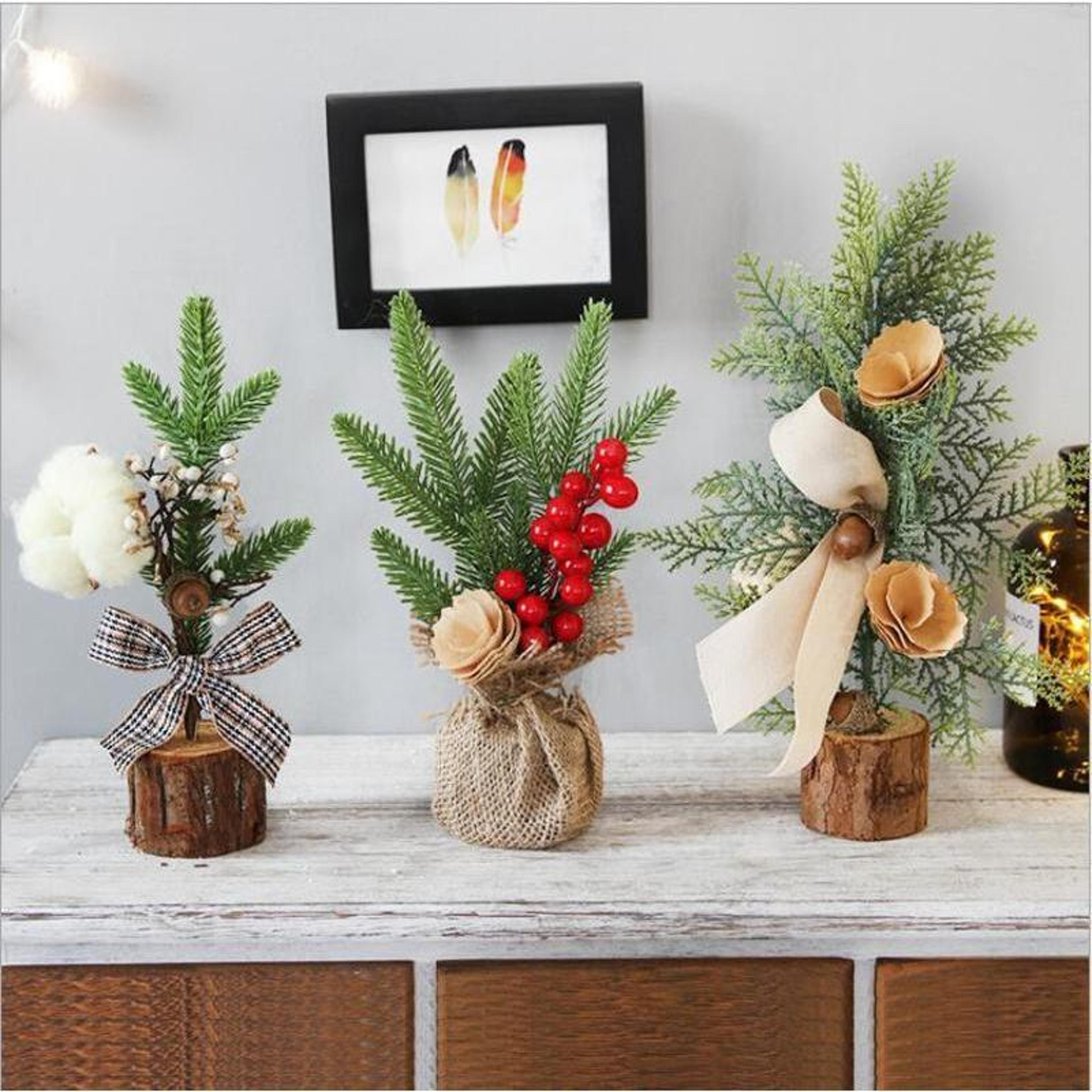 mini christmas tree ornament, desktop christmas decoration for holiday party