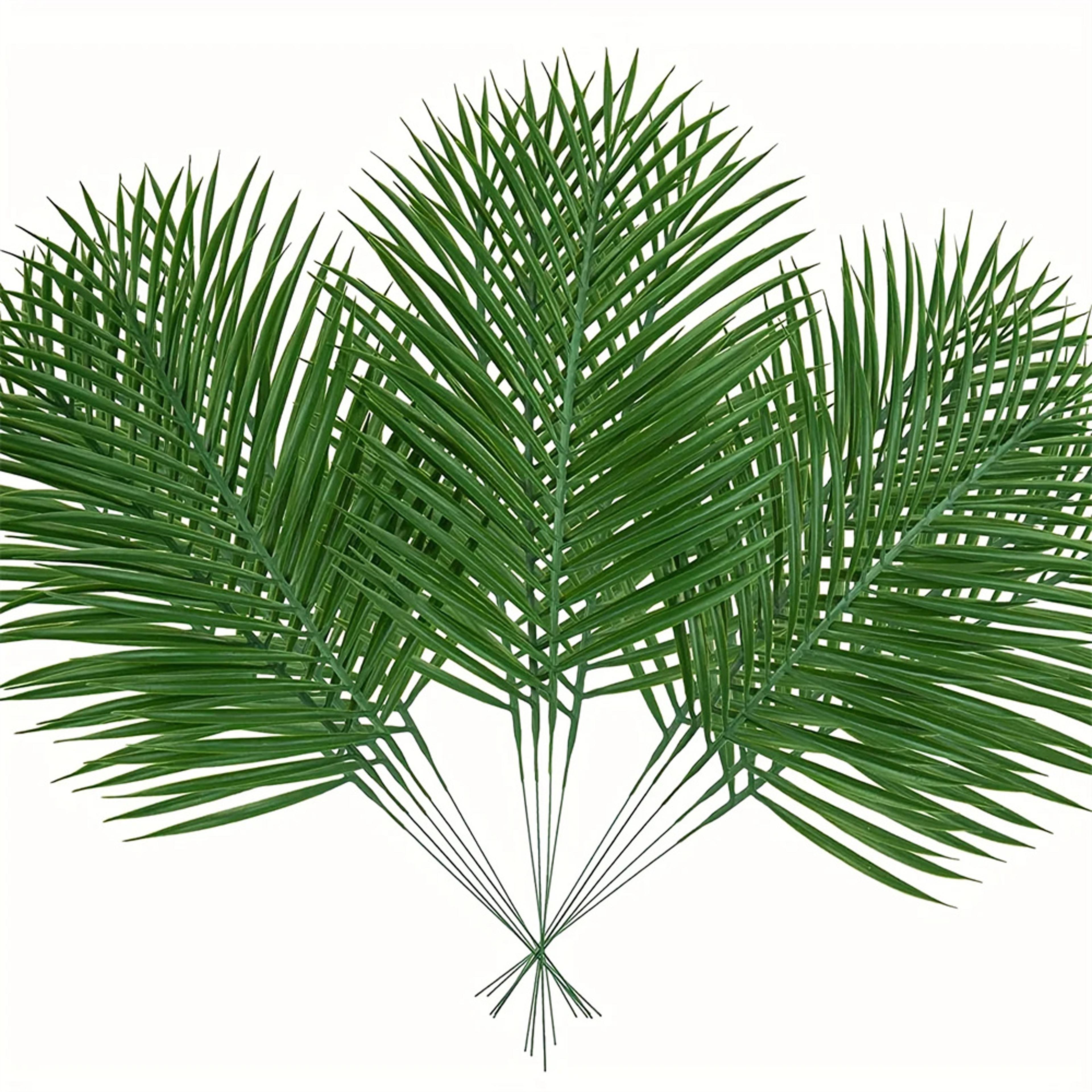 artificial plant tropical palm, leaves for summer hawaiian jungle party wedding garden decor