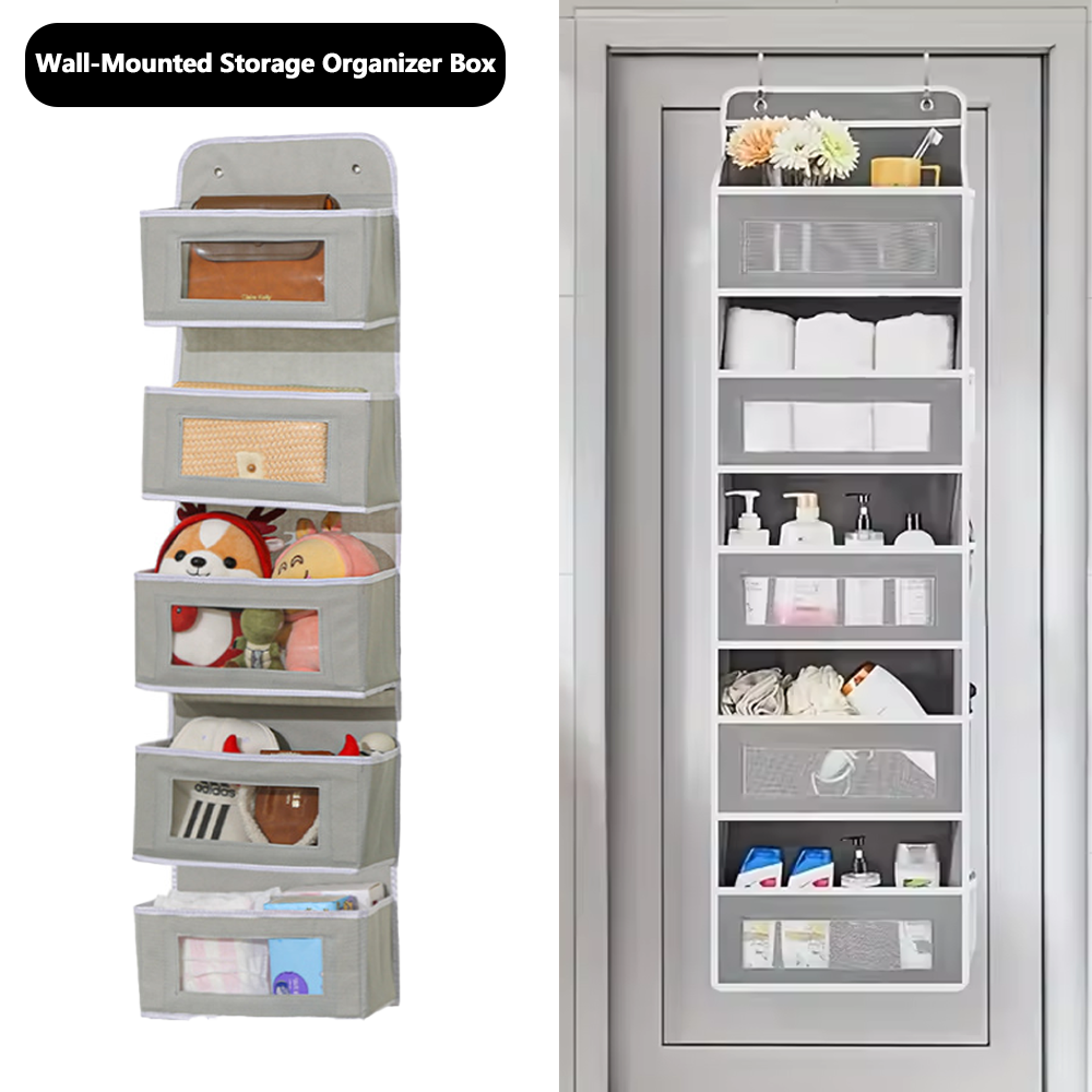 over-the-door hanging organizer, extra large multi-layer storage bag for toys, dorm room essentials closet organization