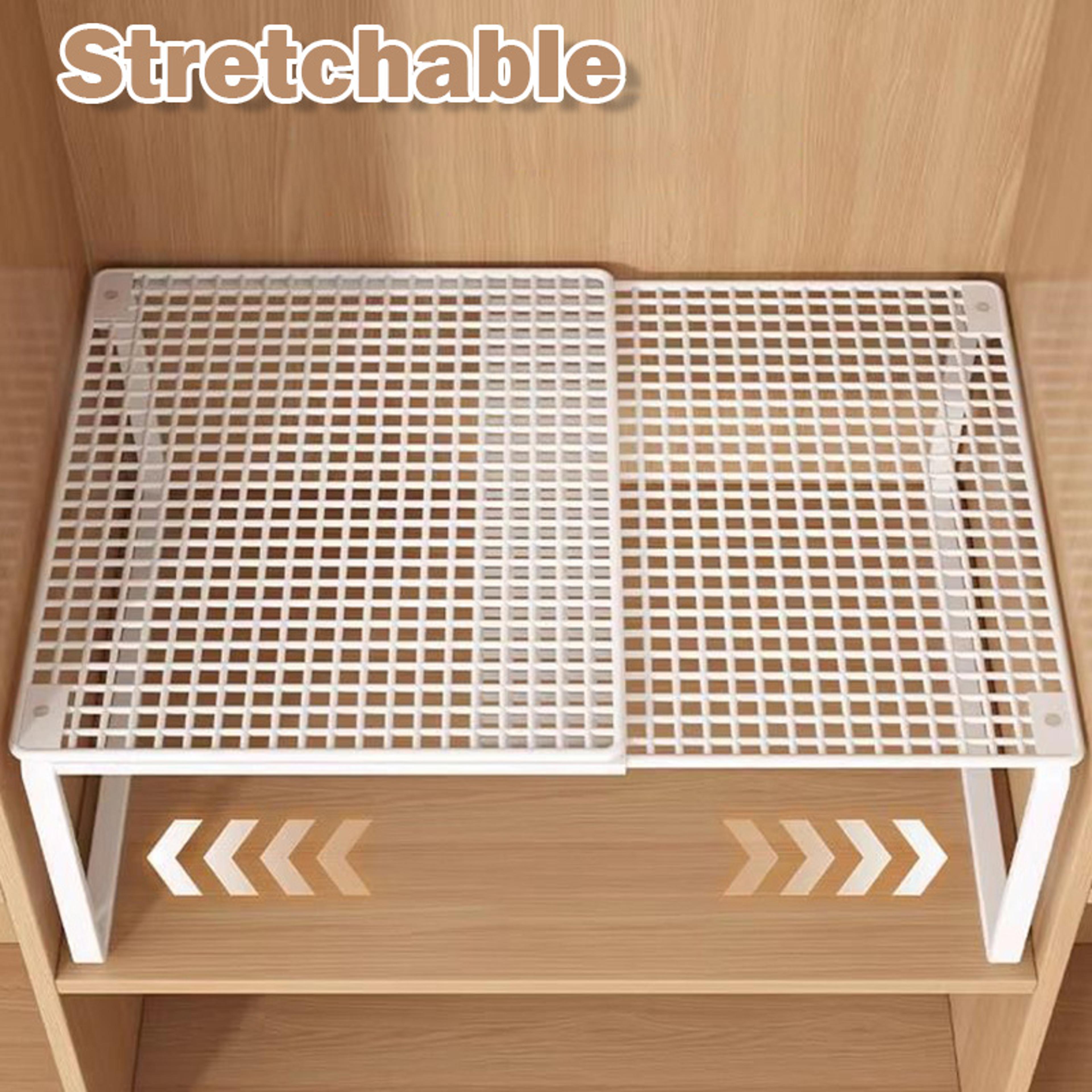 stackable shoe cabinet, large-capacity wardrobe organizer, scalable layered partition board shelf