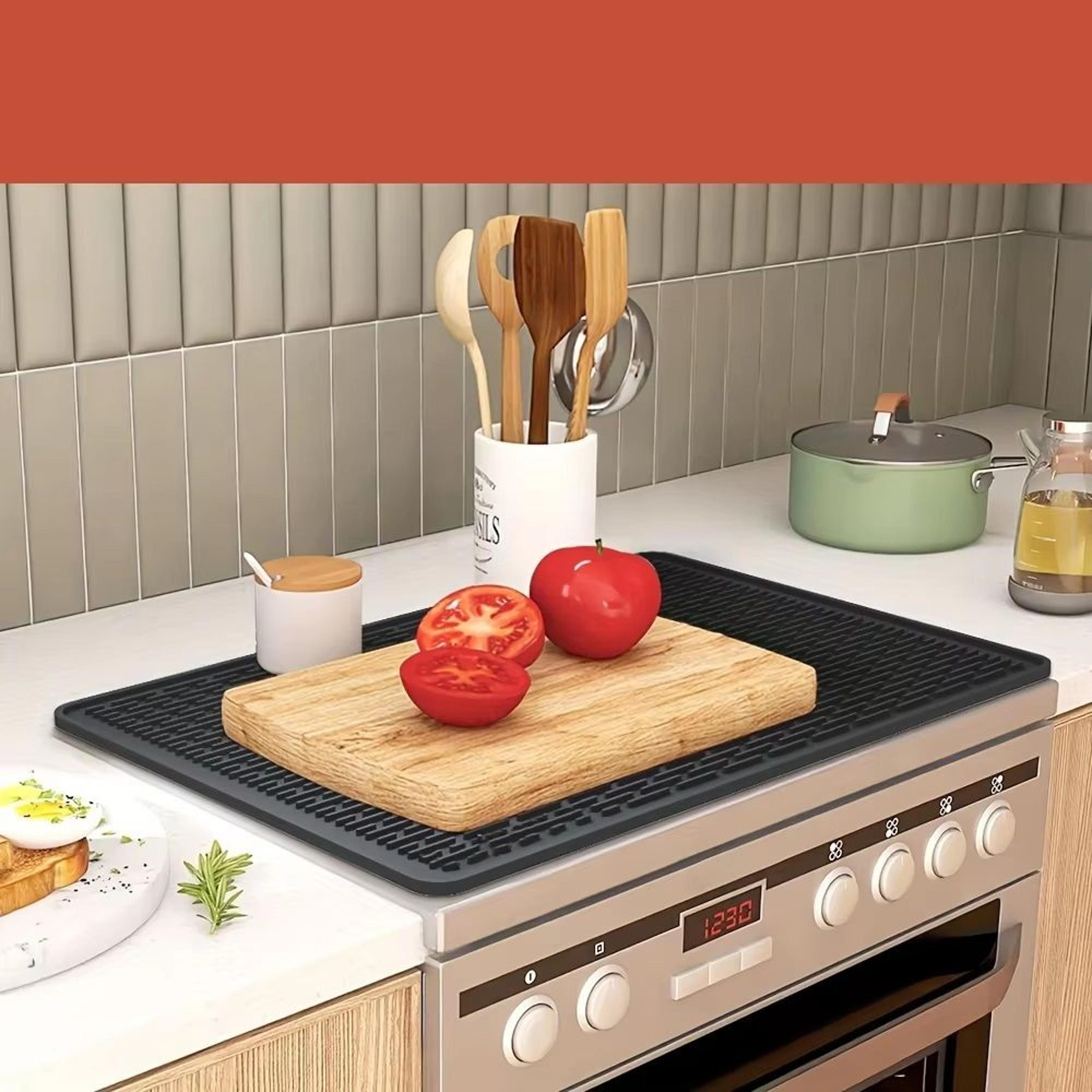 silicone electric stove top cover mat, heat-resistant glass stove cover, non-slip mat, ceramic stove top cover
