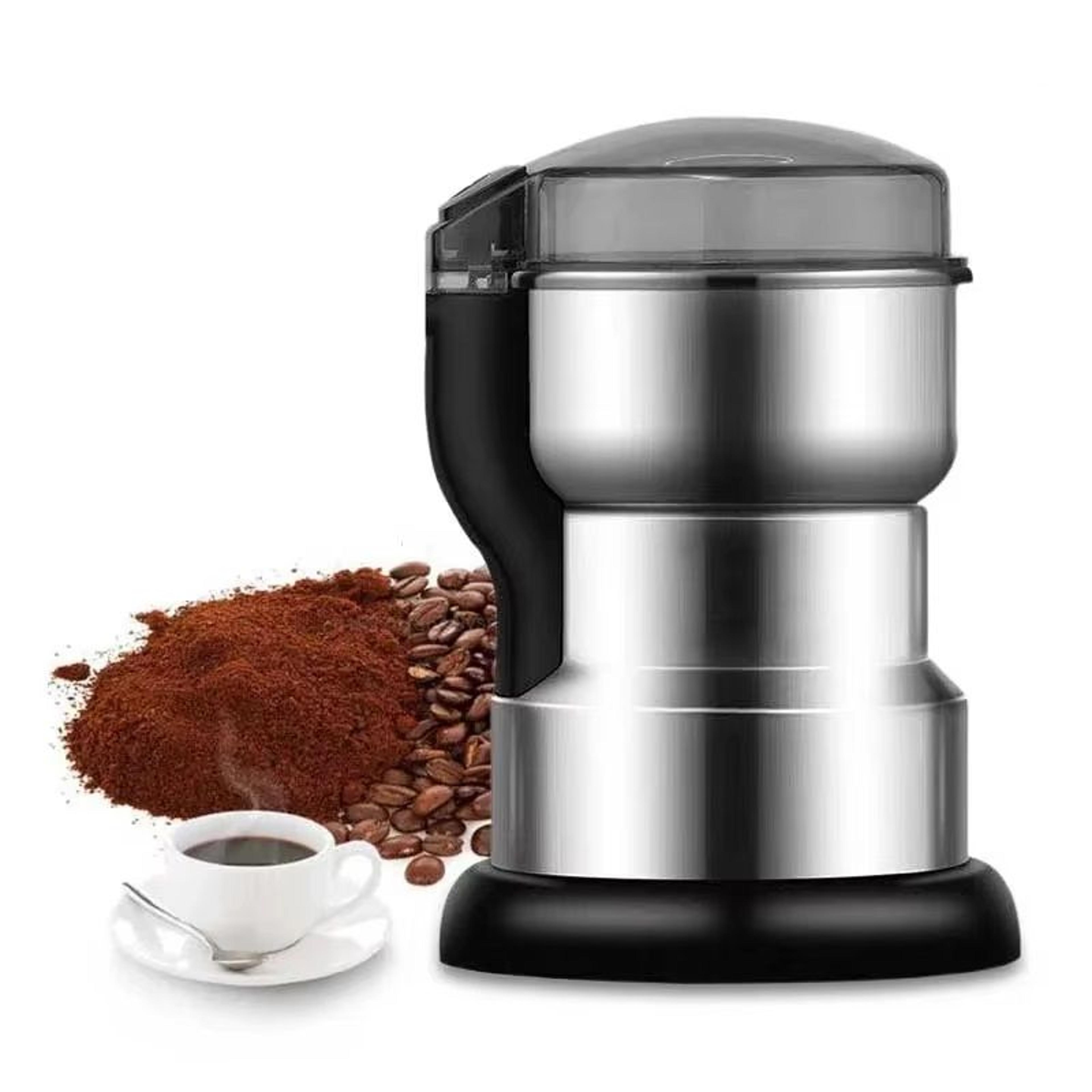 electric multifunctional grinder machine for home, kitchen, coffee, spices, nuts, beans, cereal, and grains