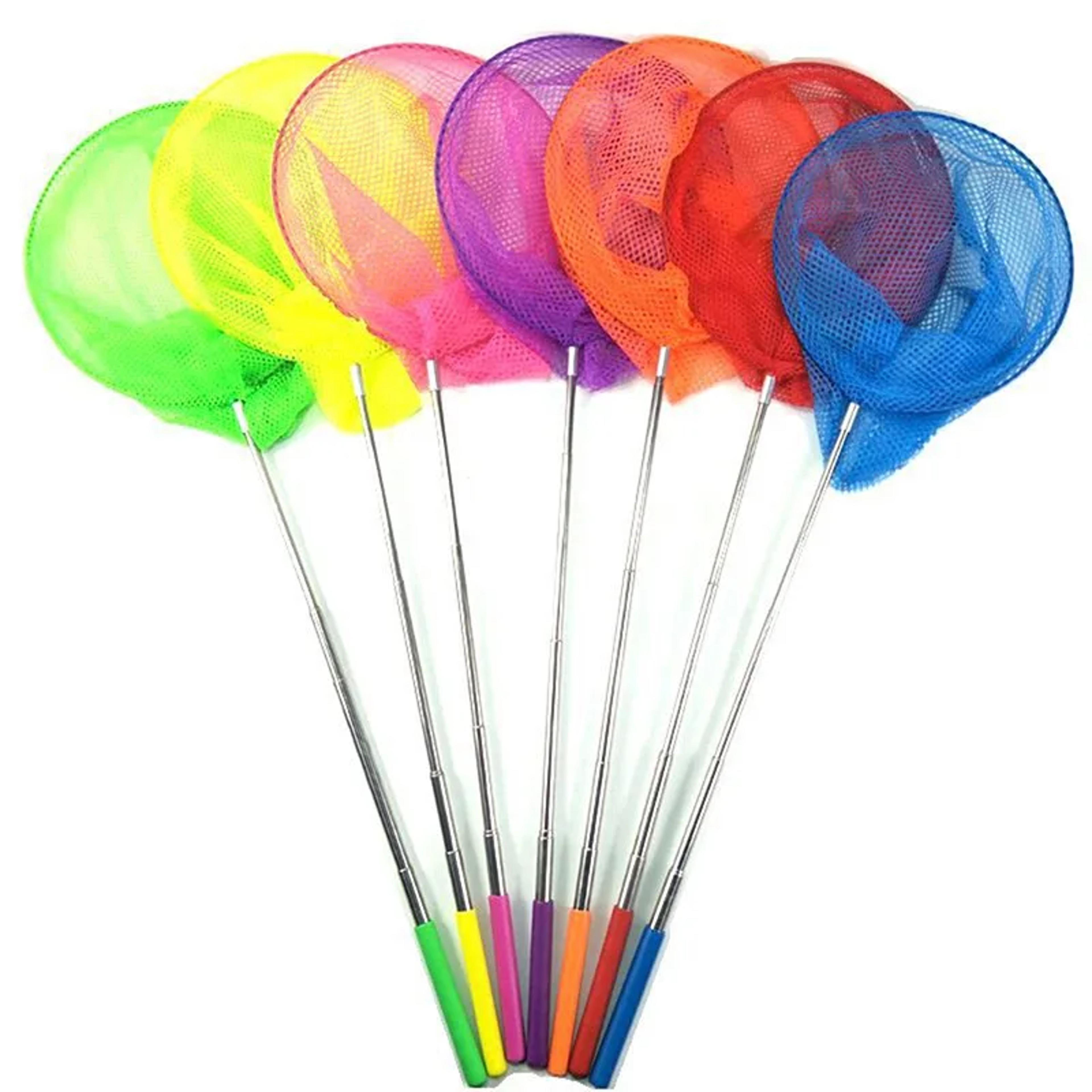 telescopic handheld cage net, summer butterfly catching net, insect catcher, lake river fishing tackle mesh tool