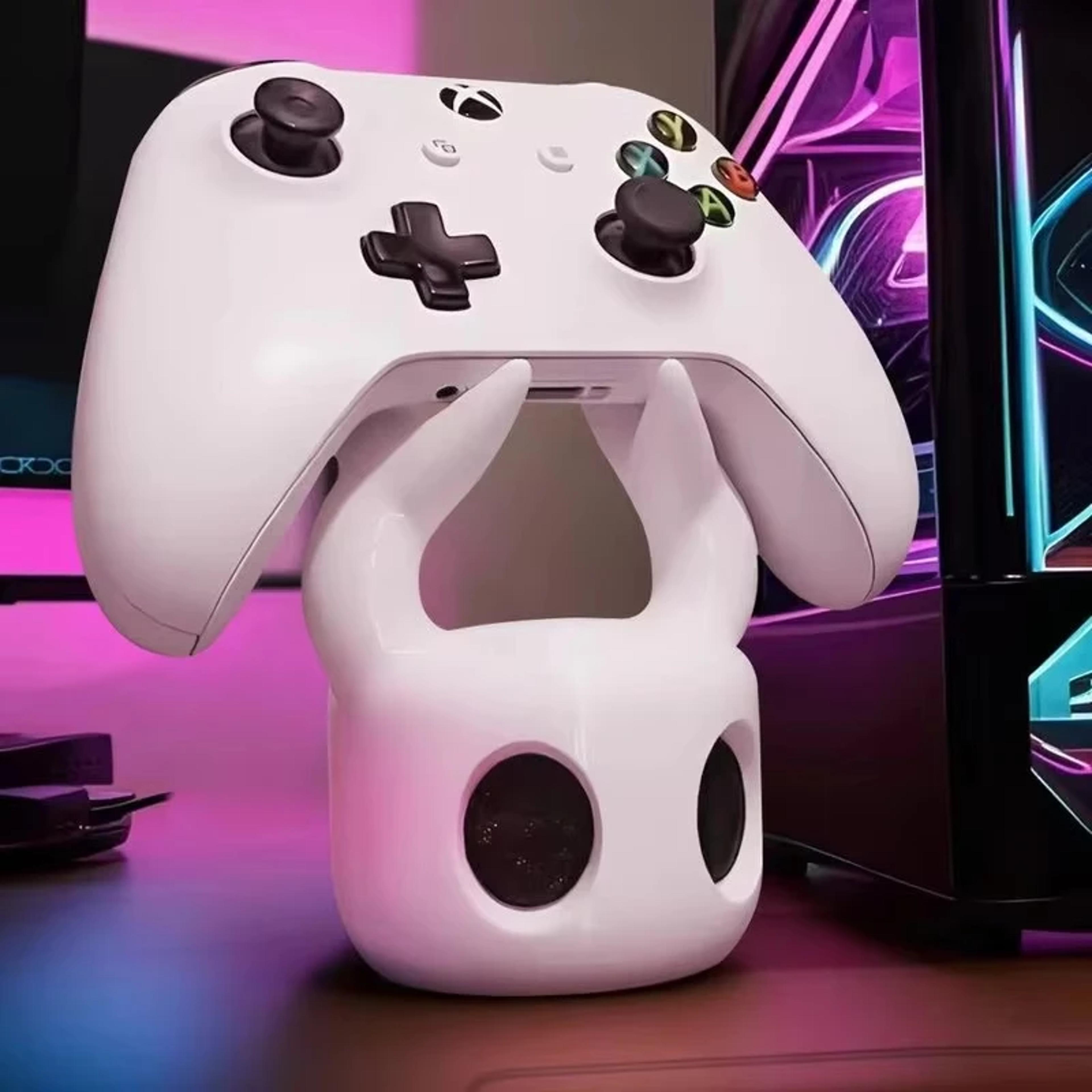 universal game controller stand compatible with switch, hollow knight theme desktop gaming accessories