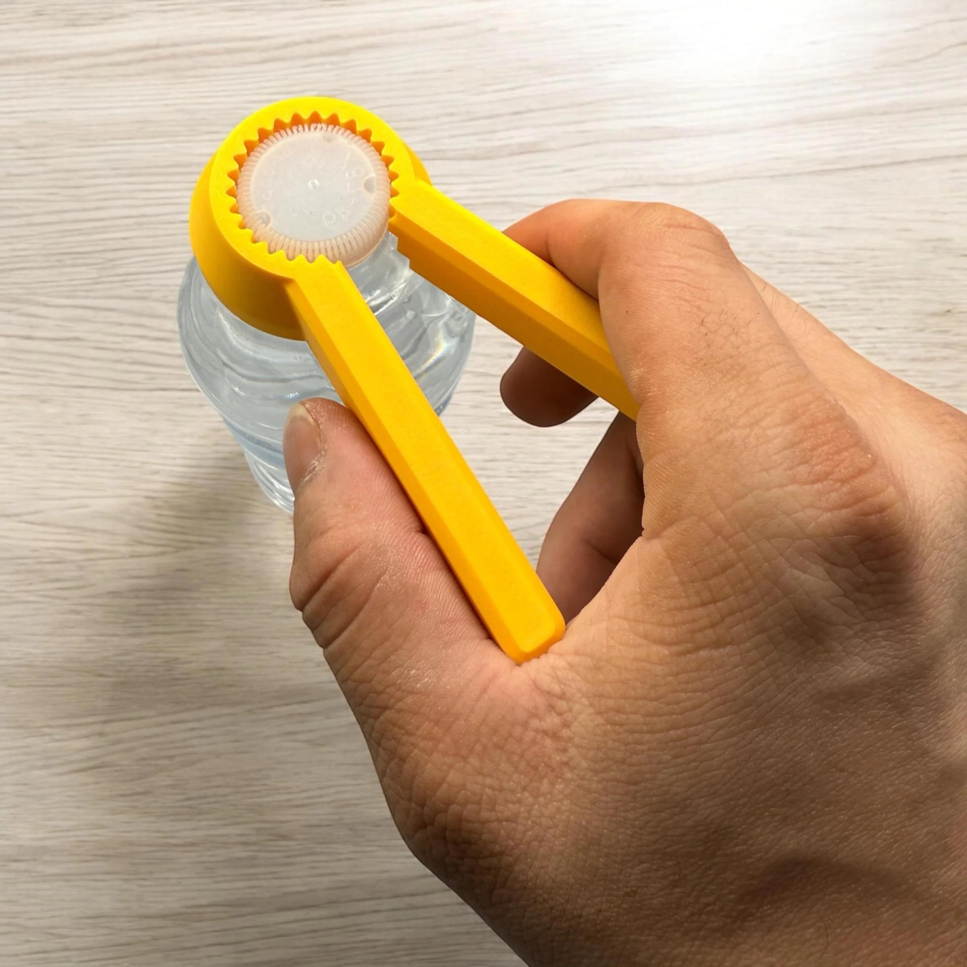 bottle opener plastic bottle cap lifter, universal ergonomic gear design bottle opener for kitchen, easy cap removal
