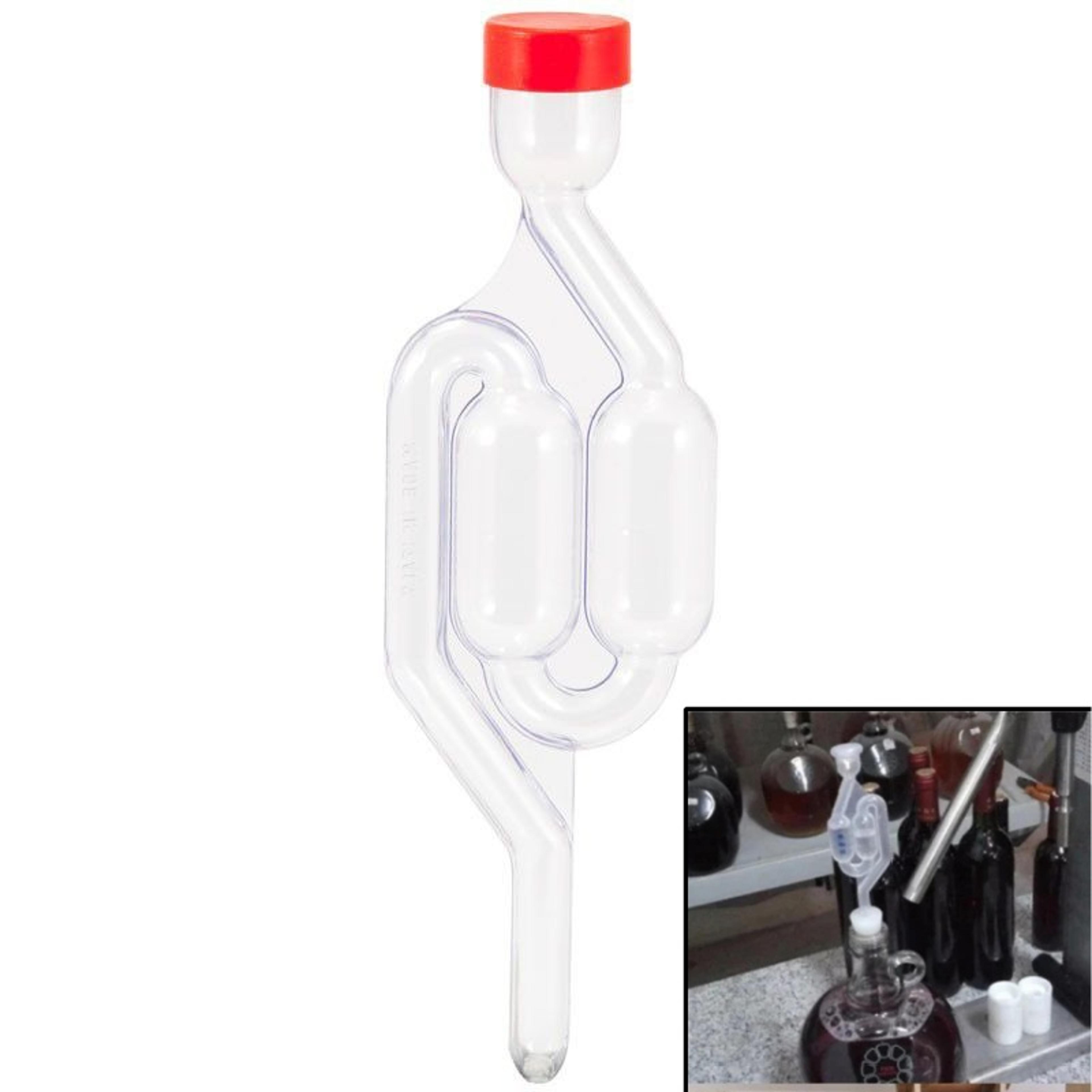 s-shape airlocks for homebrew, carboys stopper, fermenter seal valve, wine making with food grade grommets