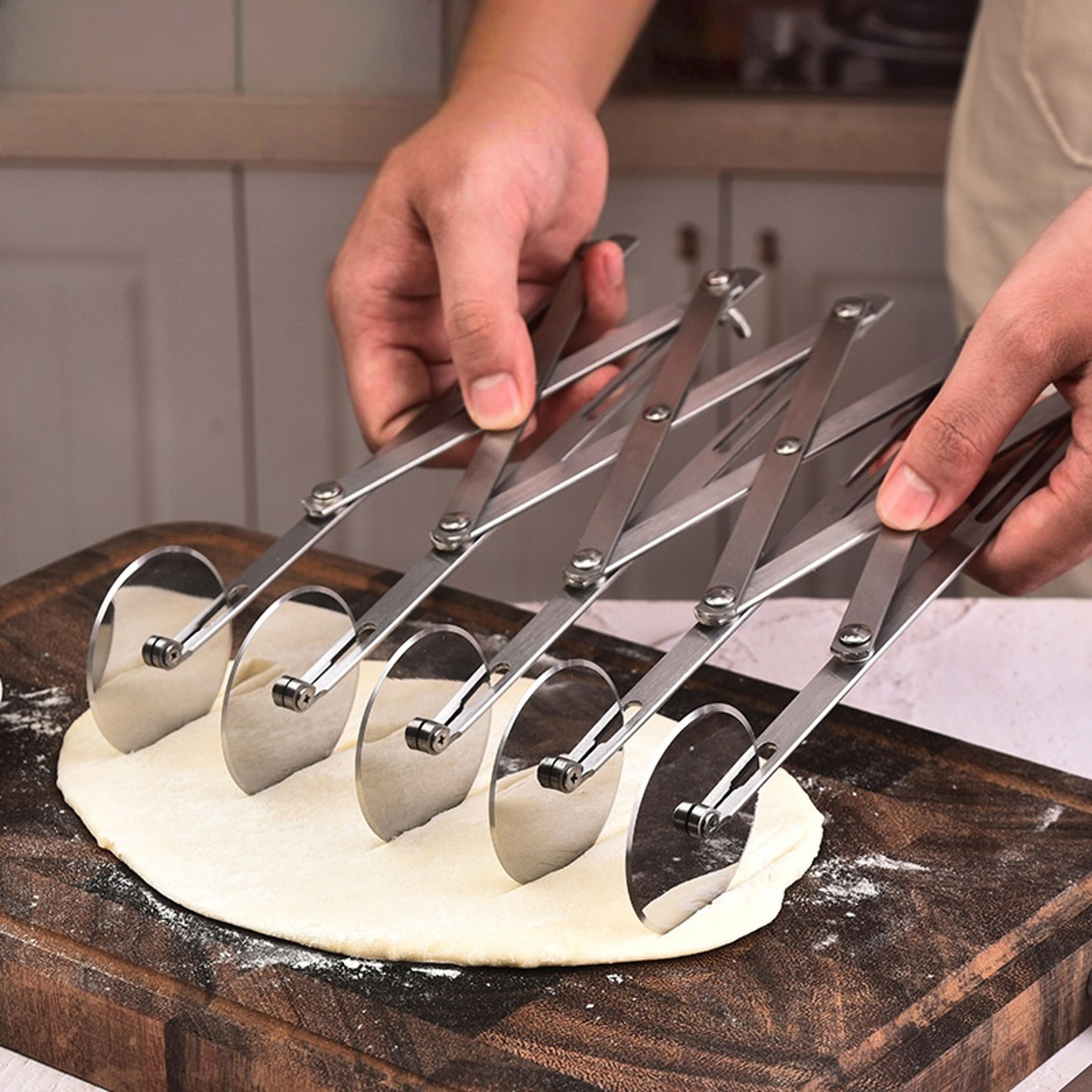 wheel cutter dough divider knife, flexible roller blade pastry peeler, stainless steel baking tools