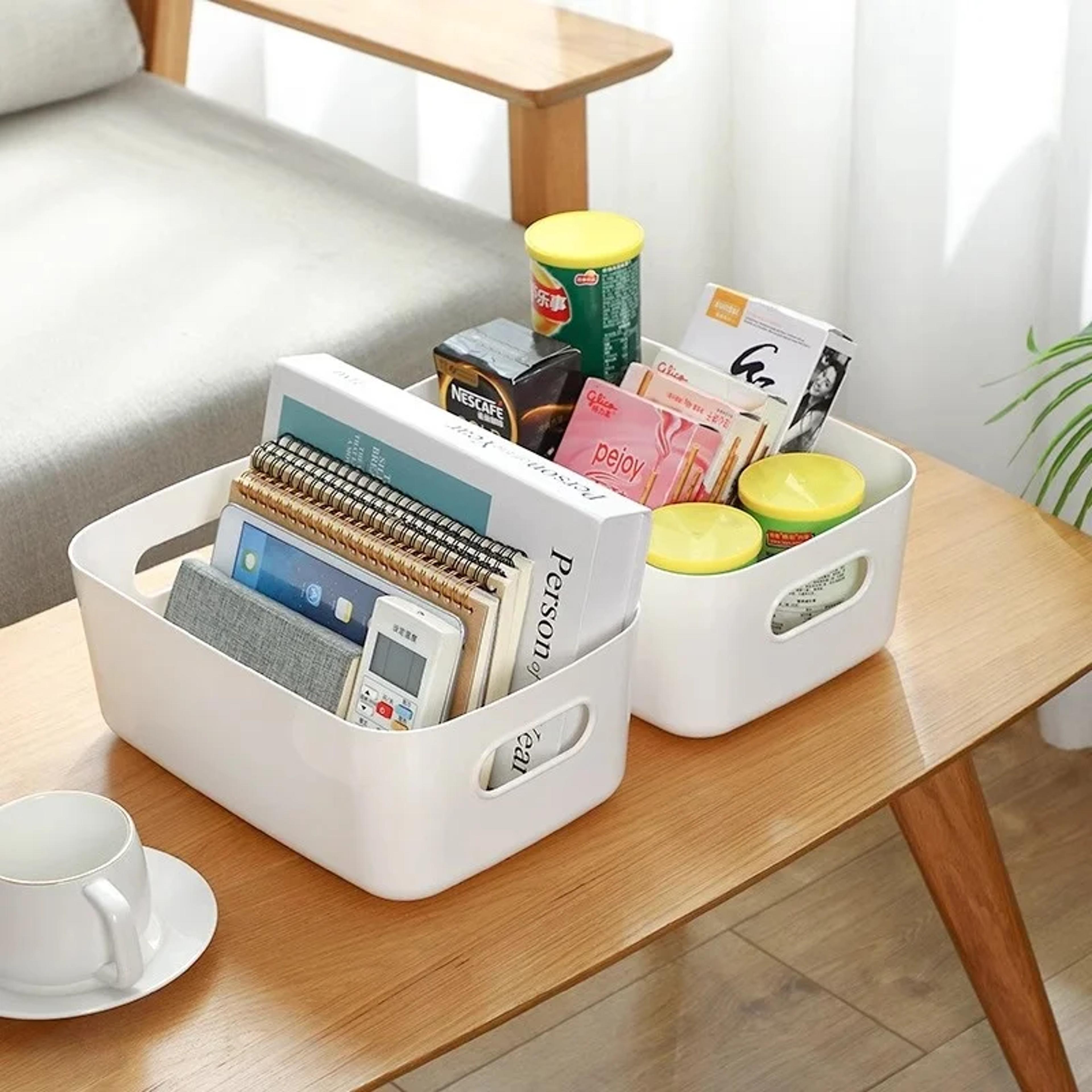 desktop storage box, bathroom organizer box, kitchen storage, household plastic storage box, cosmetics clutter box