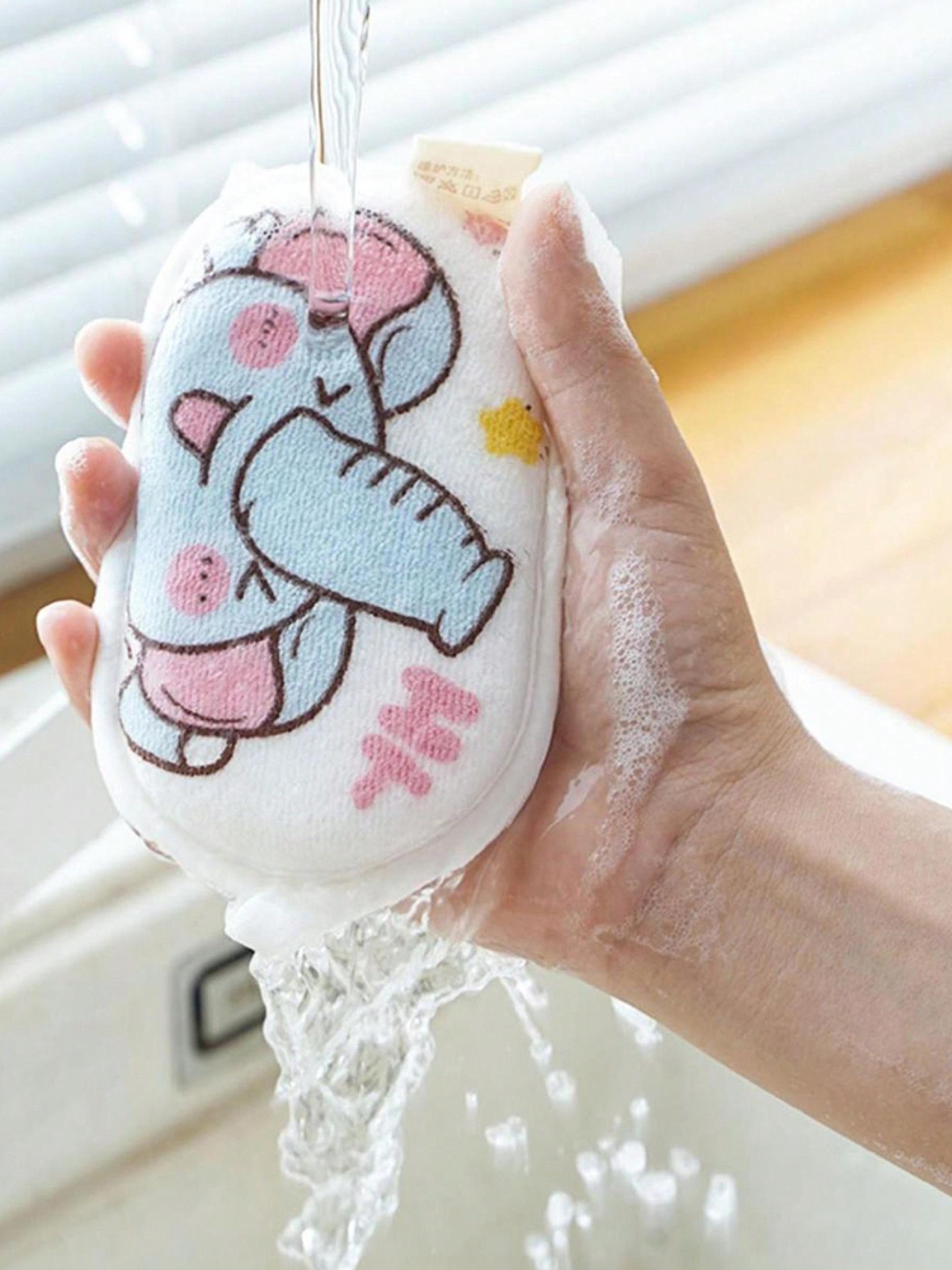 baby bath brushes sponge for newborns, children's scrubbing towel, cartoon bath ball, baby care items