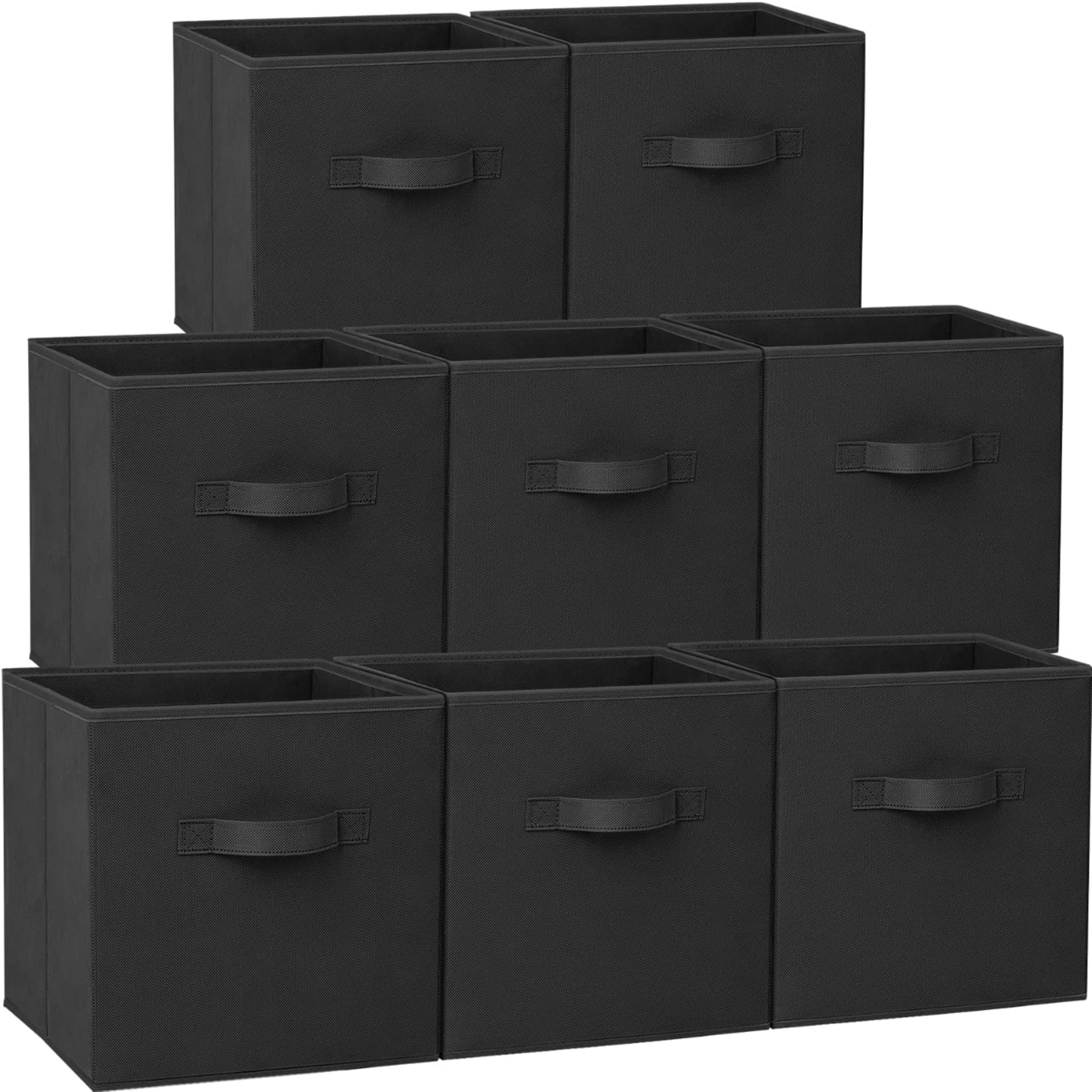 heavy duty collapsible storage organizer bins, storage cubes for shelves closet clothes blankets toys, closet storage ba