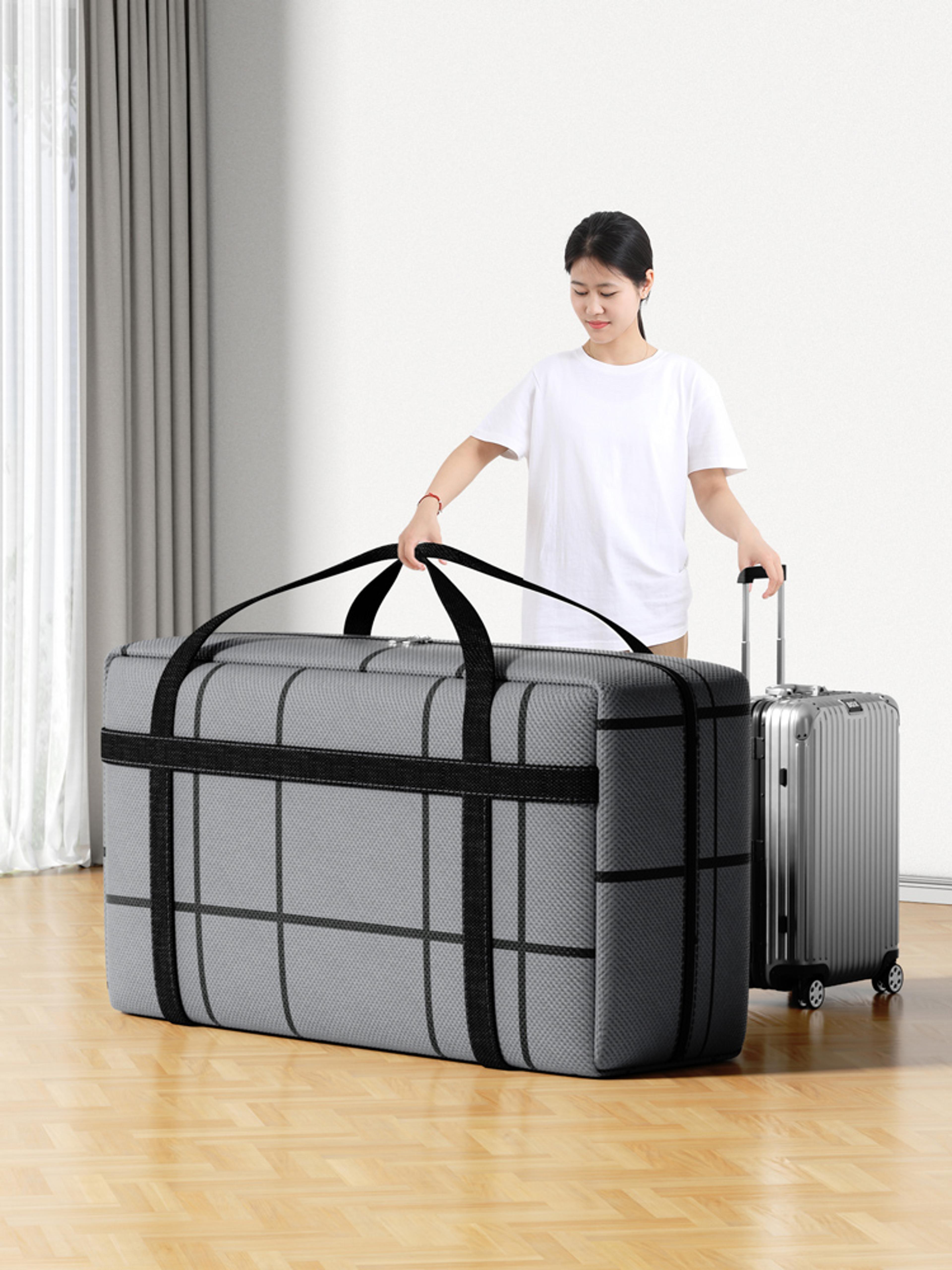 large capacity portable moving bag, foldable duffel storage bag, tidy bedroom dust mobile box replacement