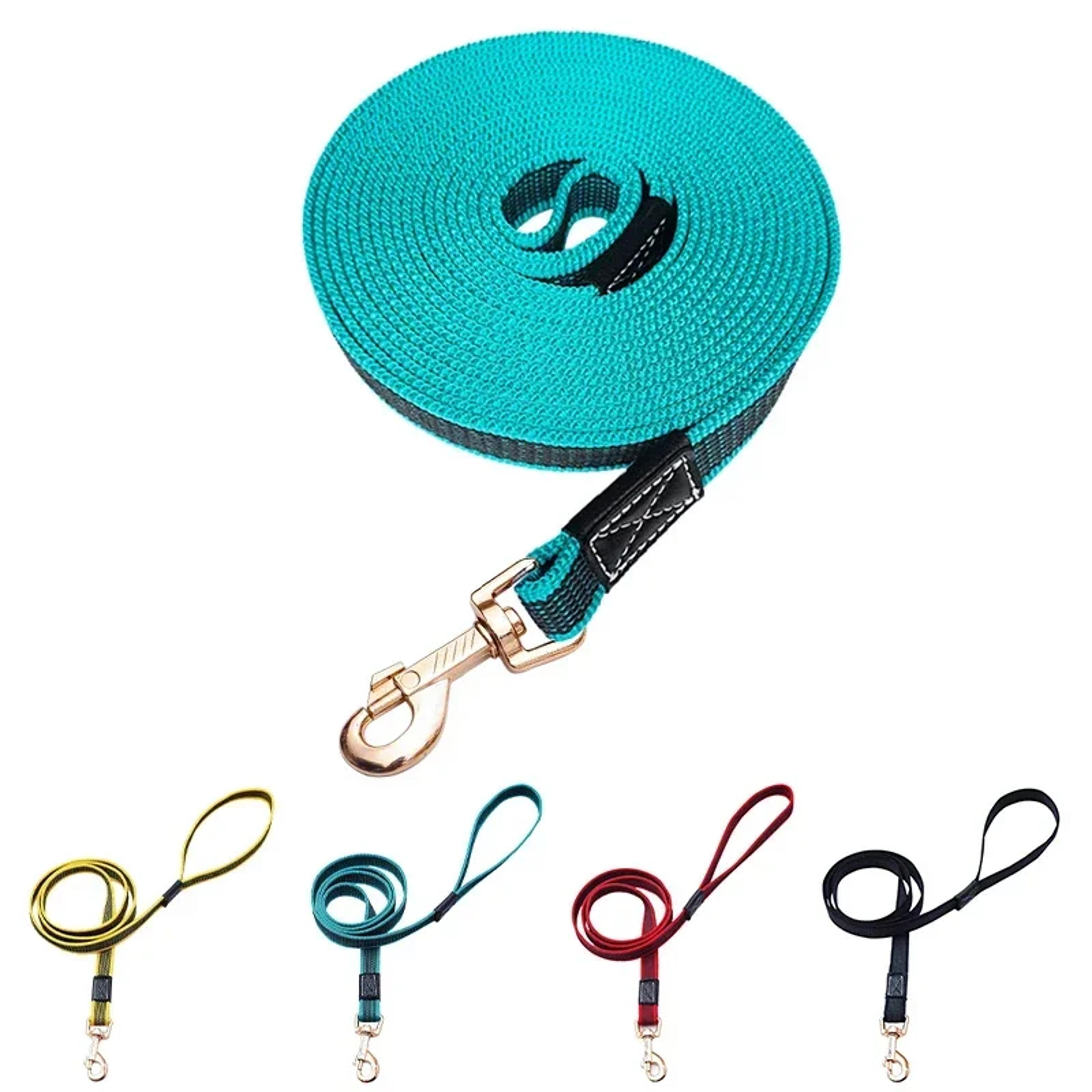 long dog leash lead, durable towing rope, strong walking training strap, anti-slip pet traction accessories