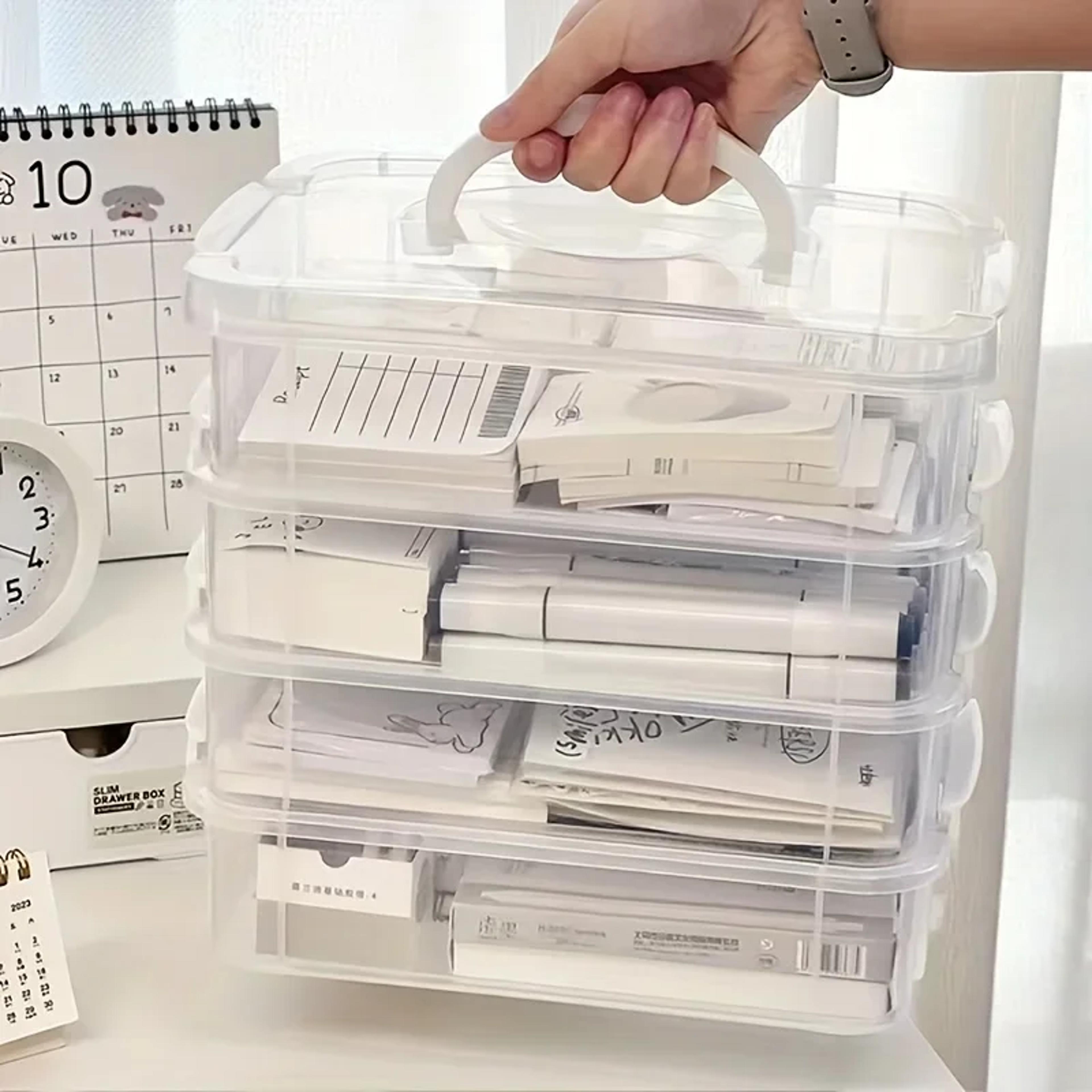 extra large stackable storage box with lid, clear plastic organizer for toy building blocks, storage box for toys