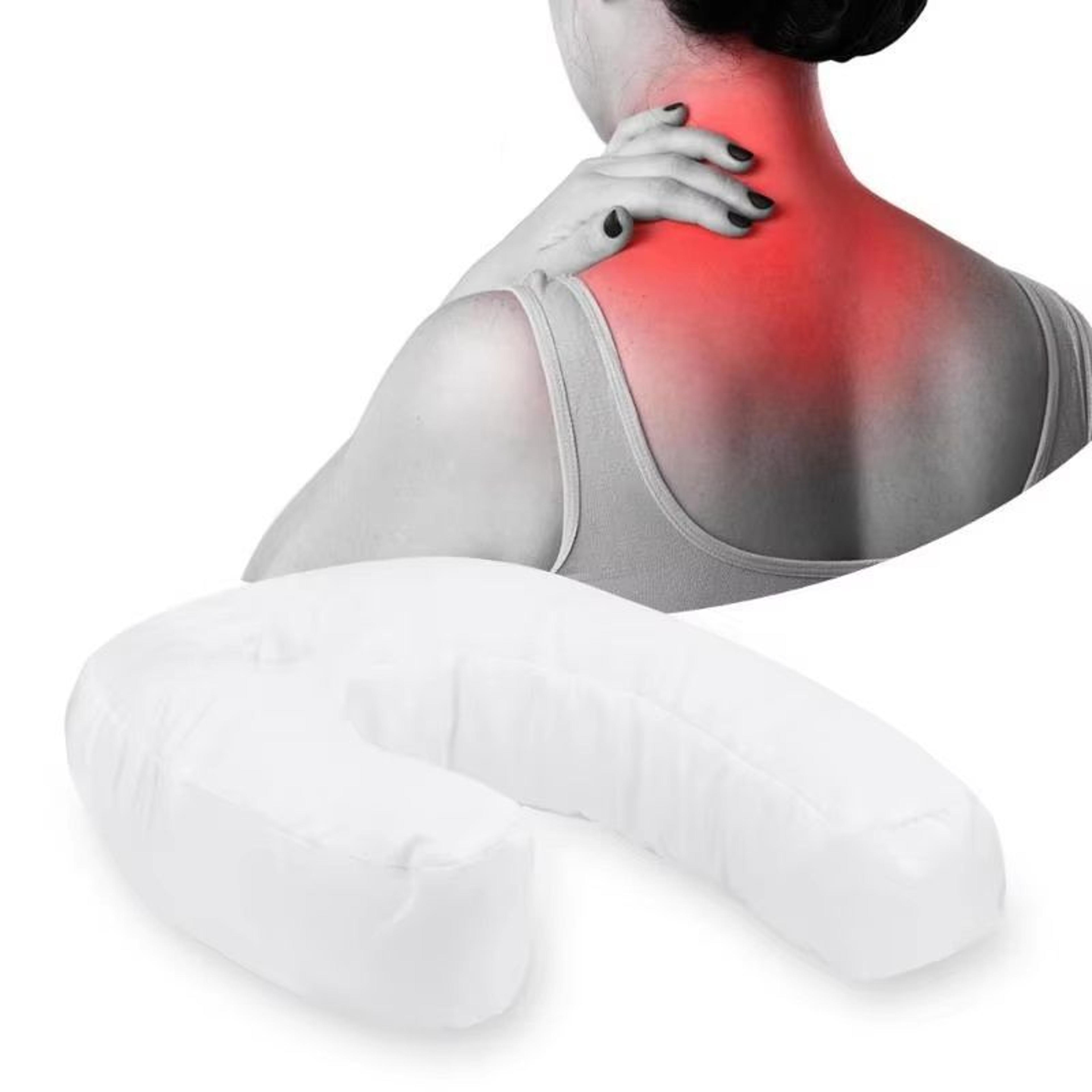 health care u shaped neck pillow, back sleep side cushion, neck spine protection, cotton hold pillow for neck and spine