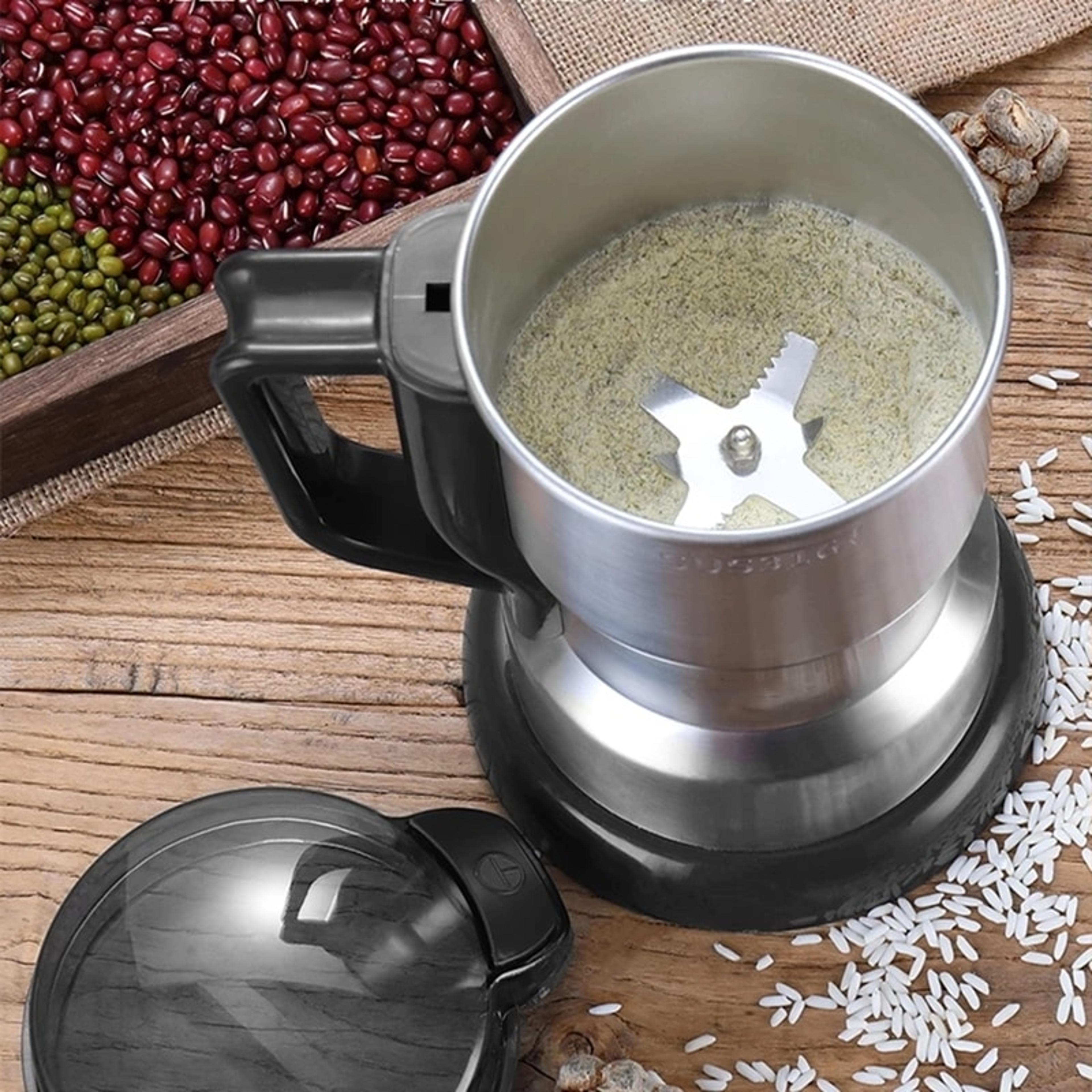 high power electric coffee grinder, multifunctional grinder machine for kitchen, cereal, nuts, beans, spices, grains
