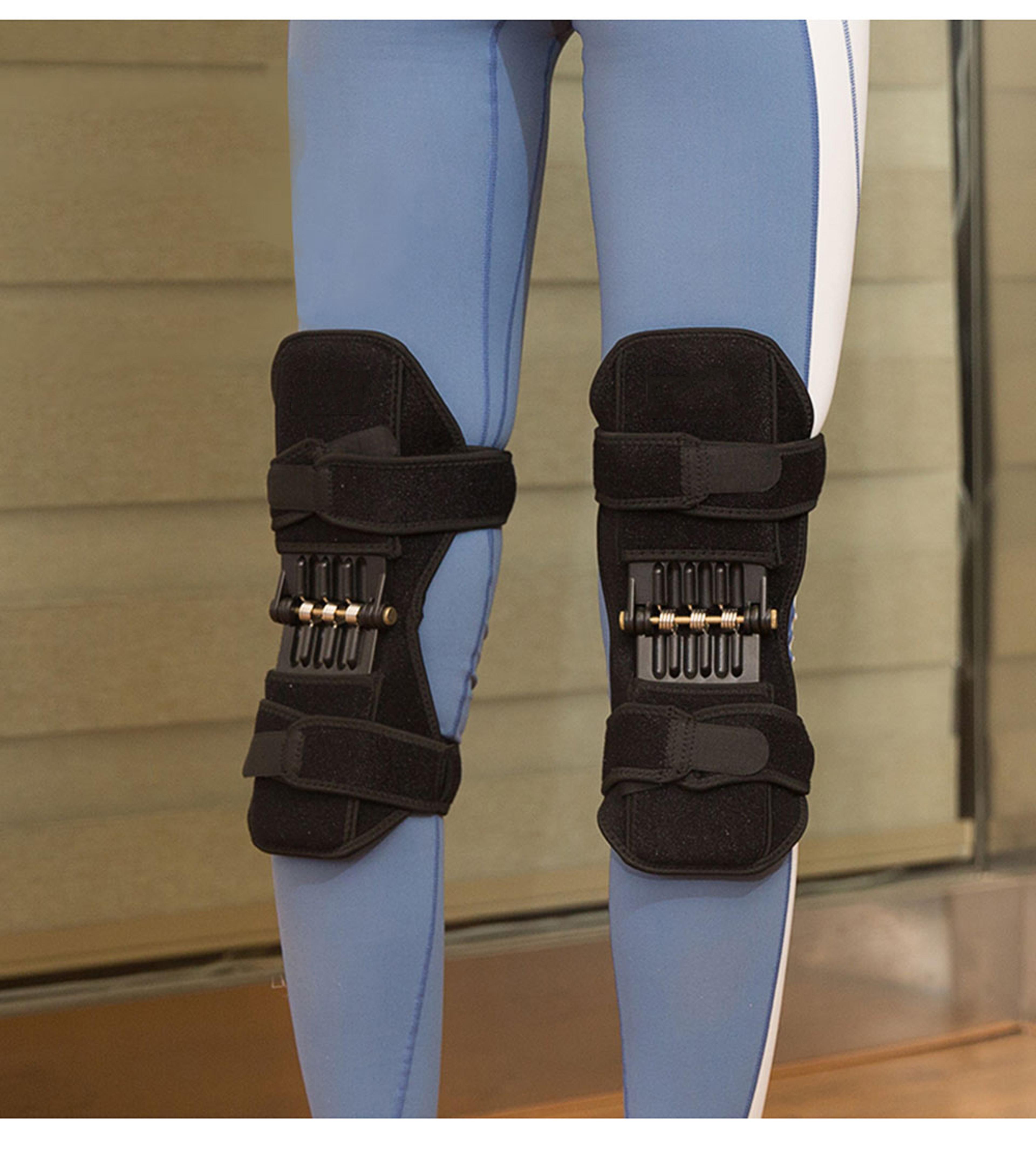 joint support knee pad, non-slip lift pain relief, spring force stabilizer, knee booster for working, sports, elder care