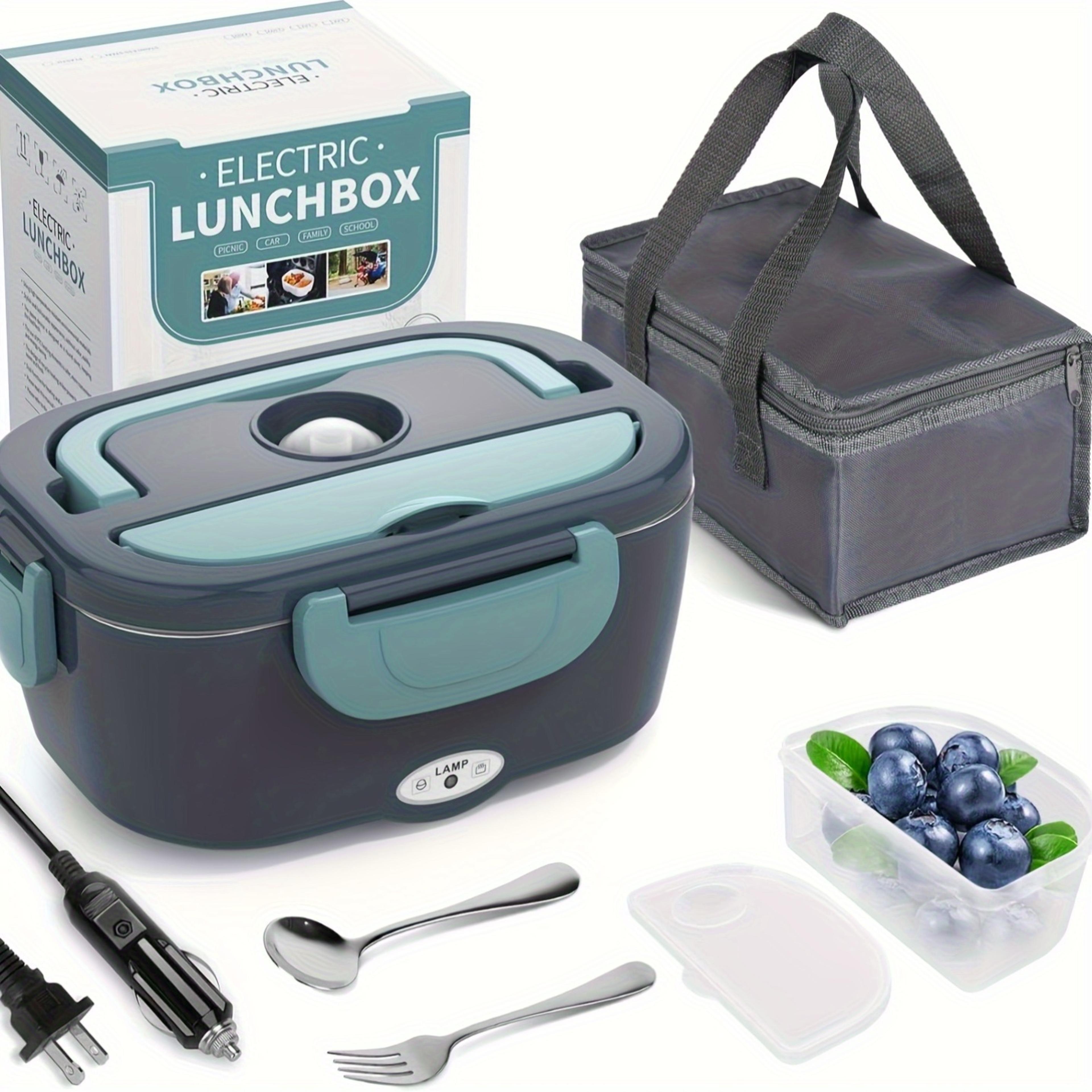 electric lunch box food warmer, portable food heater for car or home, leak proof lunch heating microwave for truckers