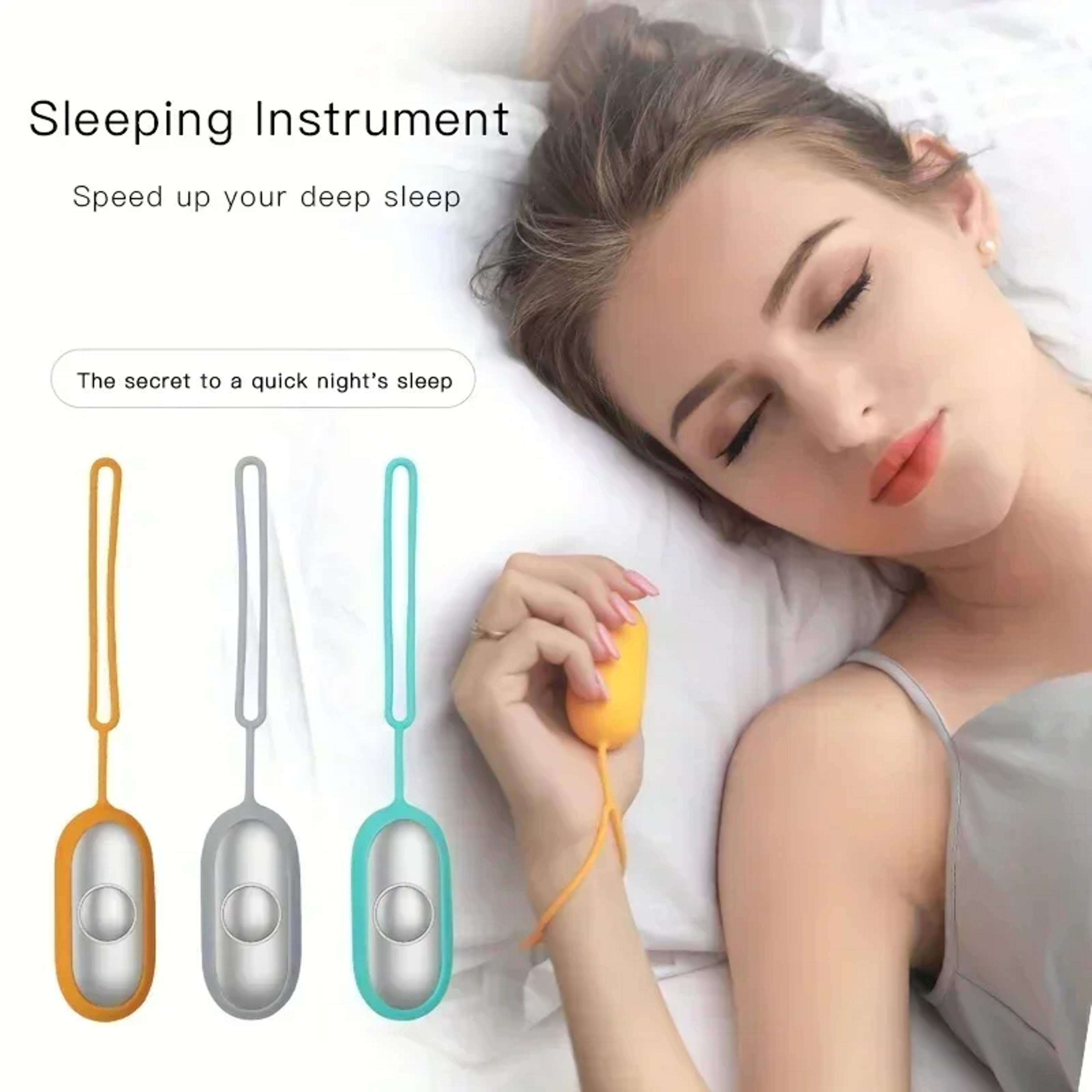 smart sleep instrument, anxiety relief neuro sleep device, pulse stimulation hand held sleeping aid for insomnia, nerves
