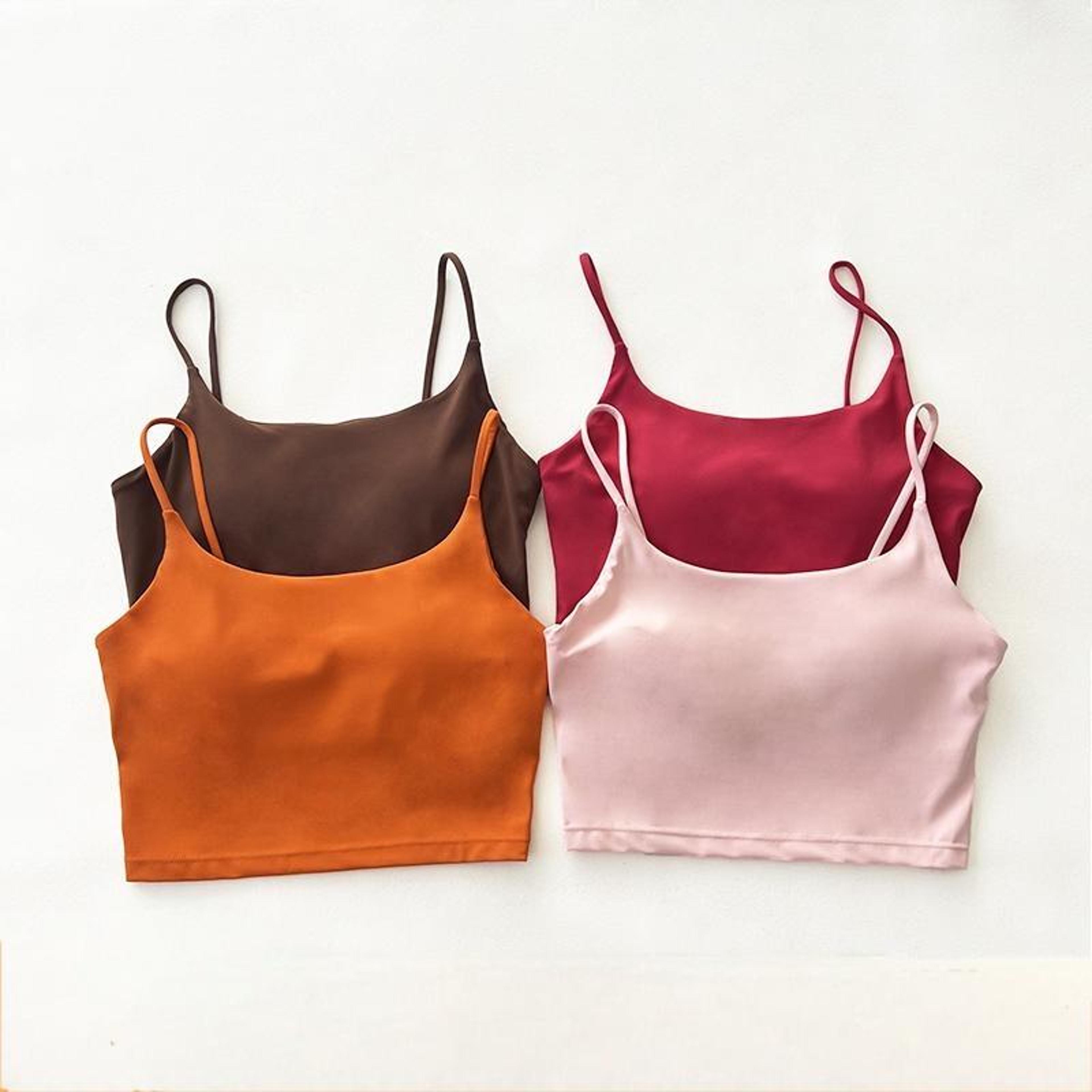 seamless naked sensation sports bra, high support workout top for running, gym, pilates & yoga, breathable anti-bounce