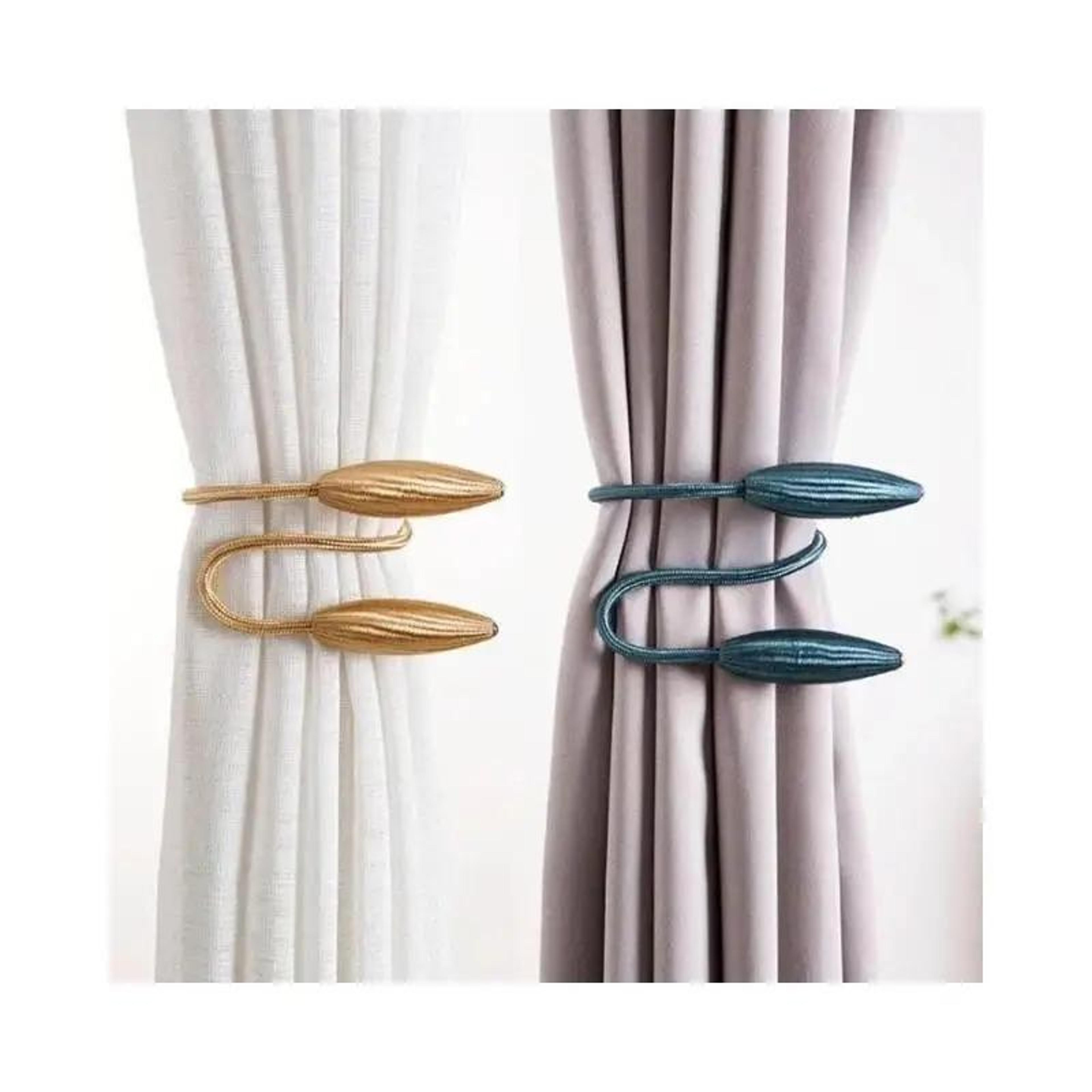 household convenience curtain buckle, metal simple curtain strap, punching-free install, tying rope buckle for curtains