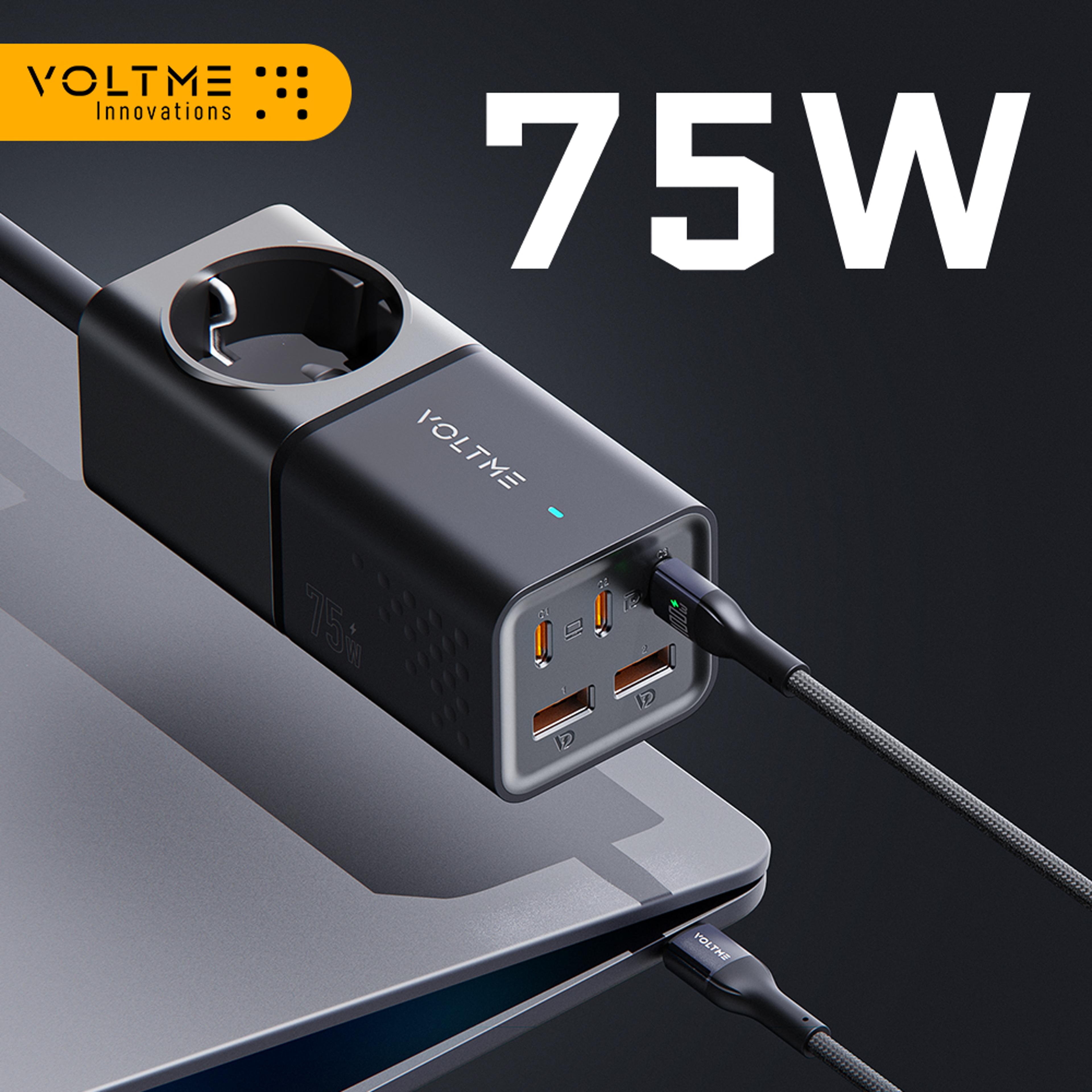 voltme charging station, usb c charger, portable power strip, super fast charging for iphone, gan desktop charger