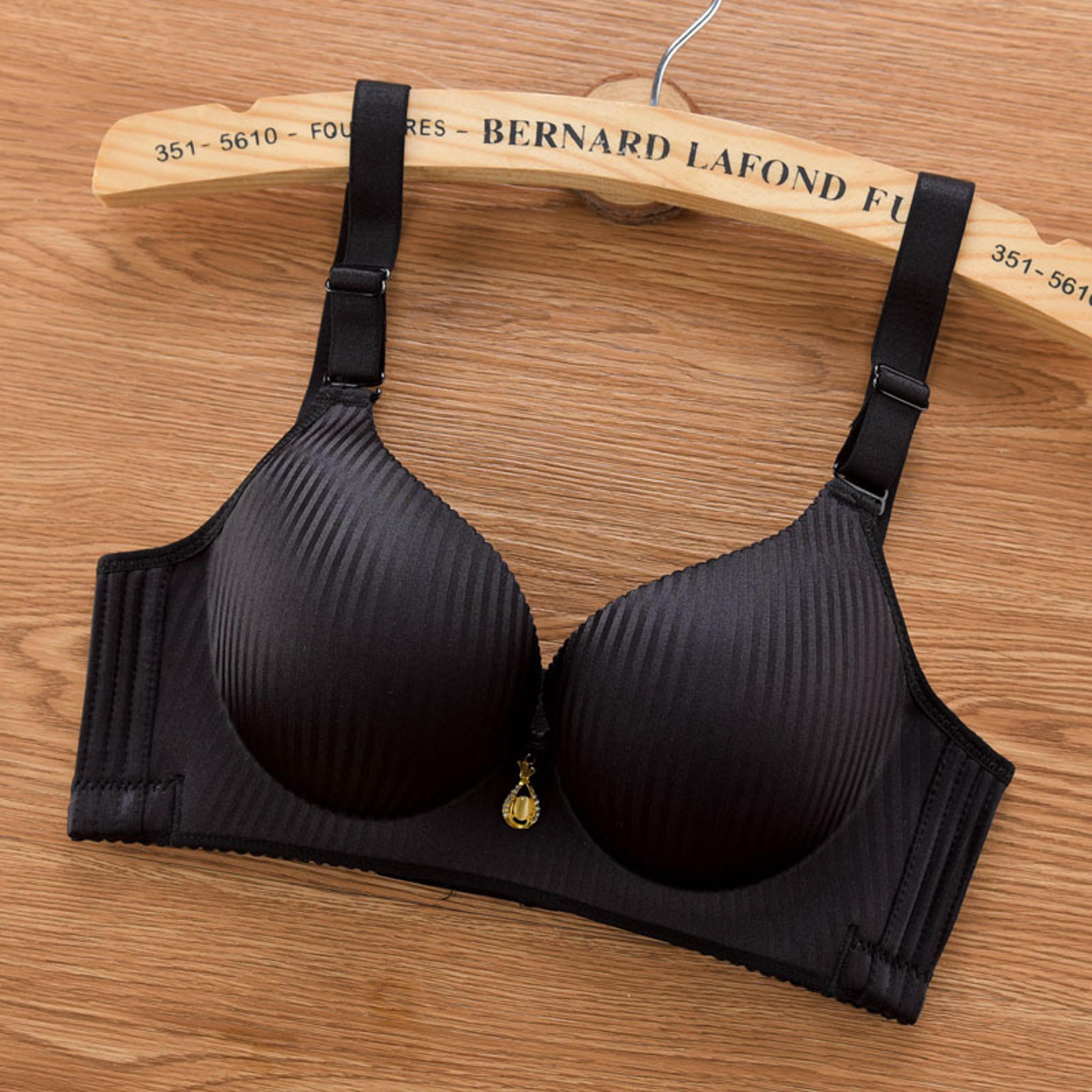 new thick push up bra, wire-free, seamless adjustable padded bras for women, no steel ring, no mark comfort