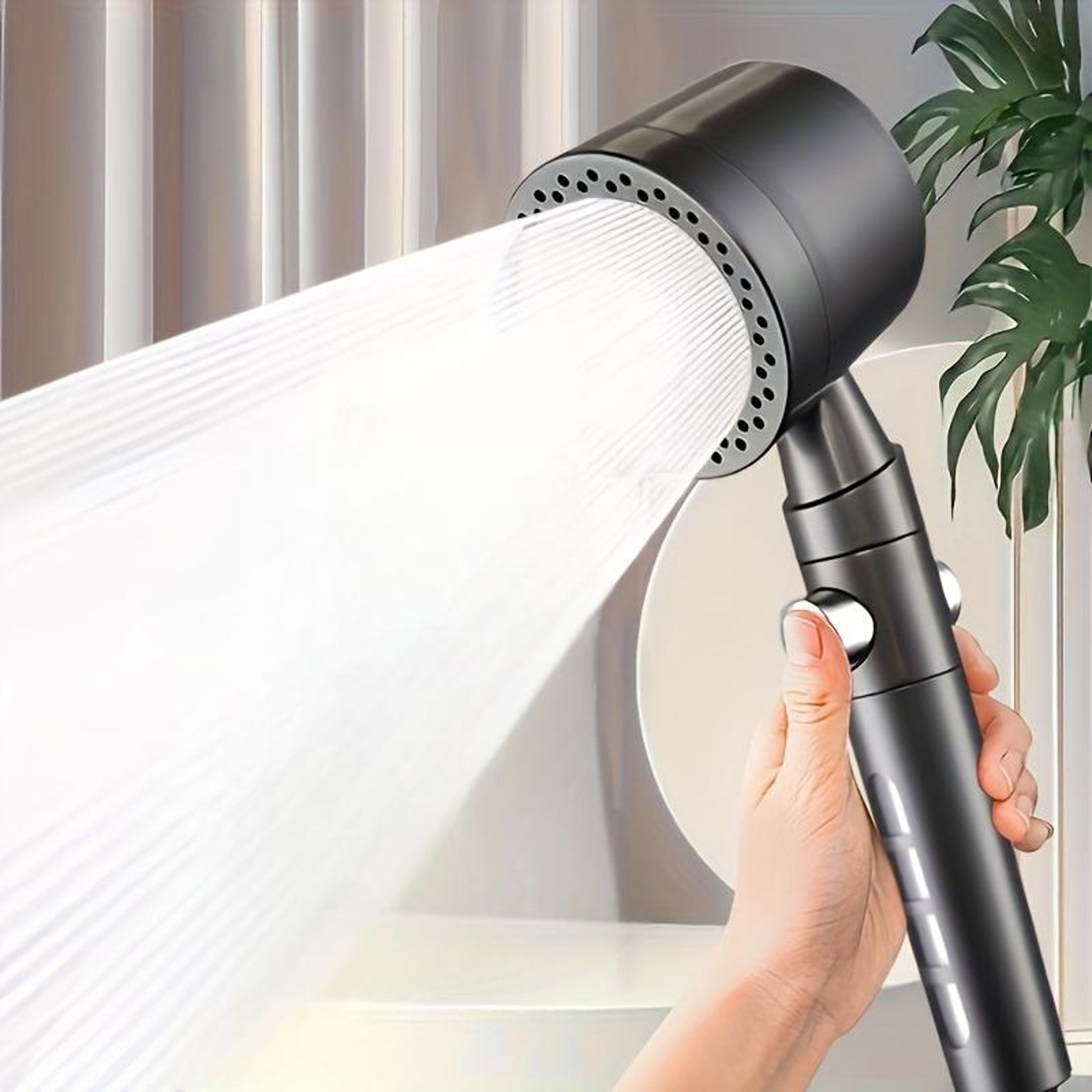 spray water saving shower head, abs handheld spa showerhead, large flow portable bathroom filter nozzle set