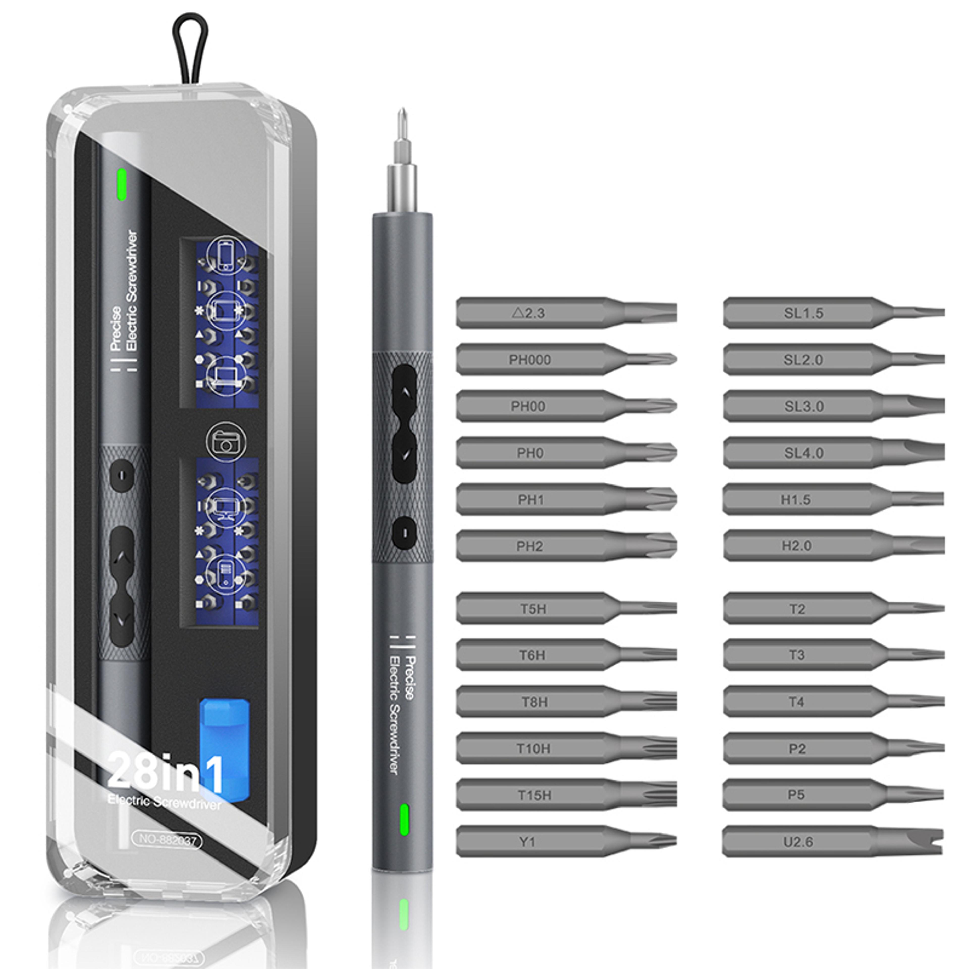 electric screwdriver precision set, rechargeable wireless cordless power tool kit for xiaomi mobile repair