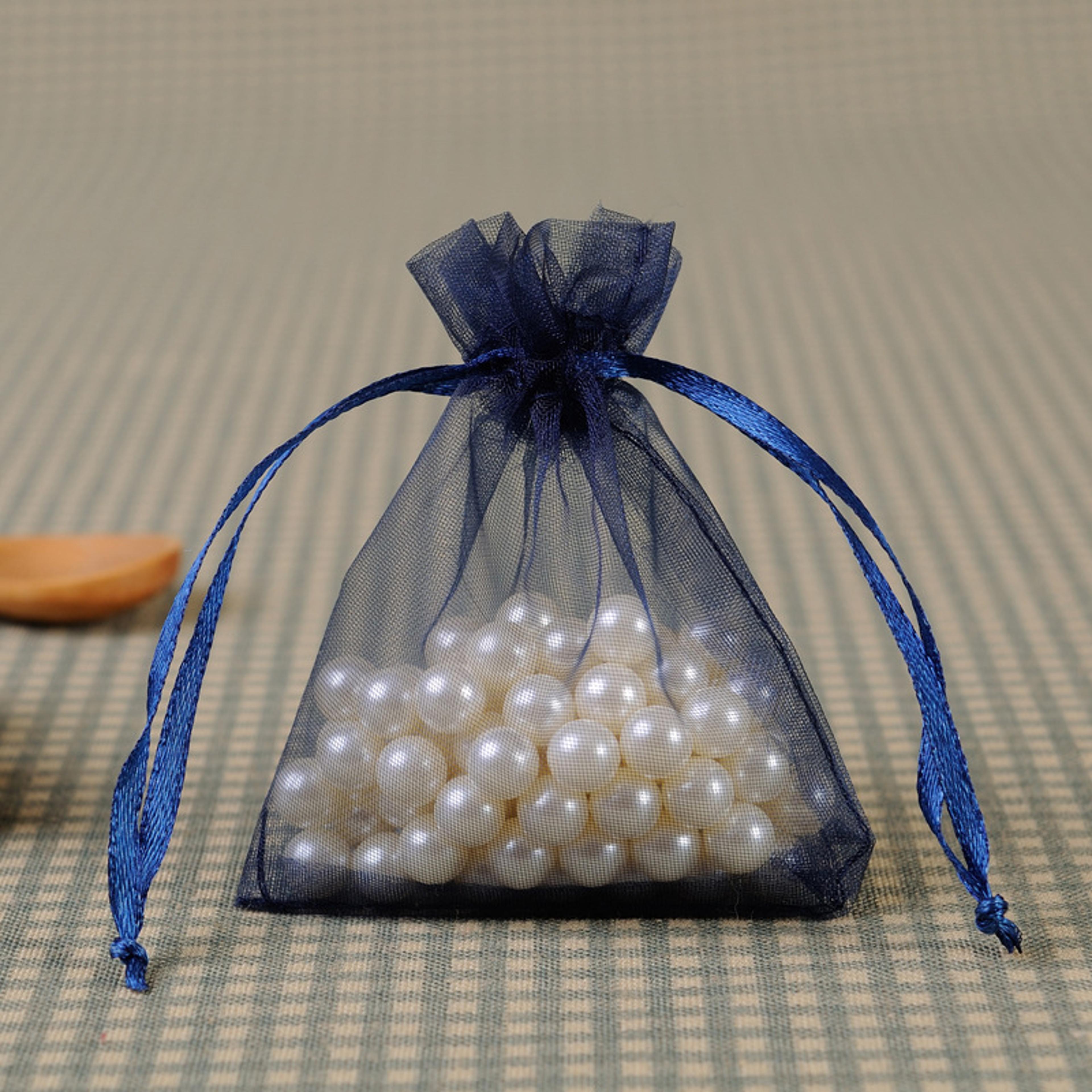 organza bags jewelry bag for wedding party decoration, drawable gift pouches, jewelry packaging for special occasions