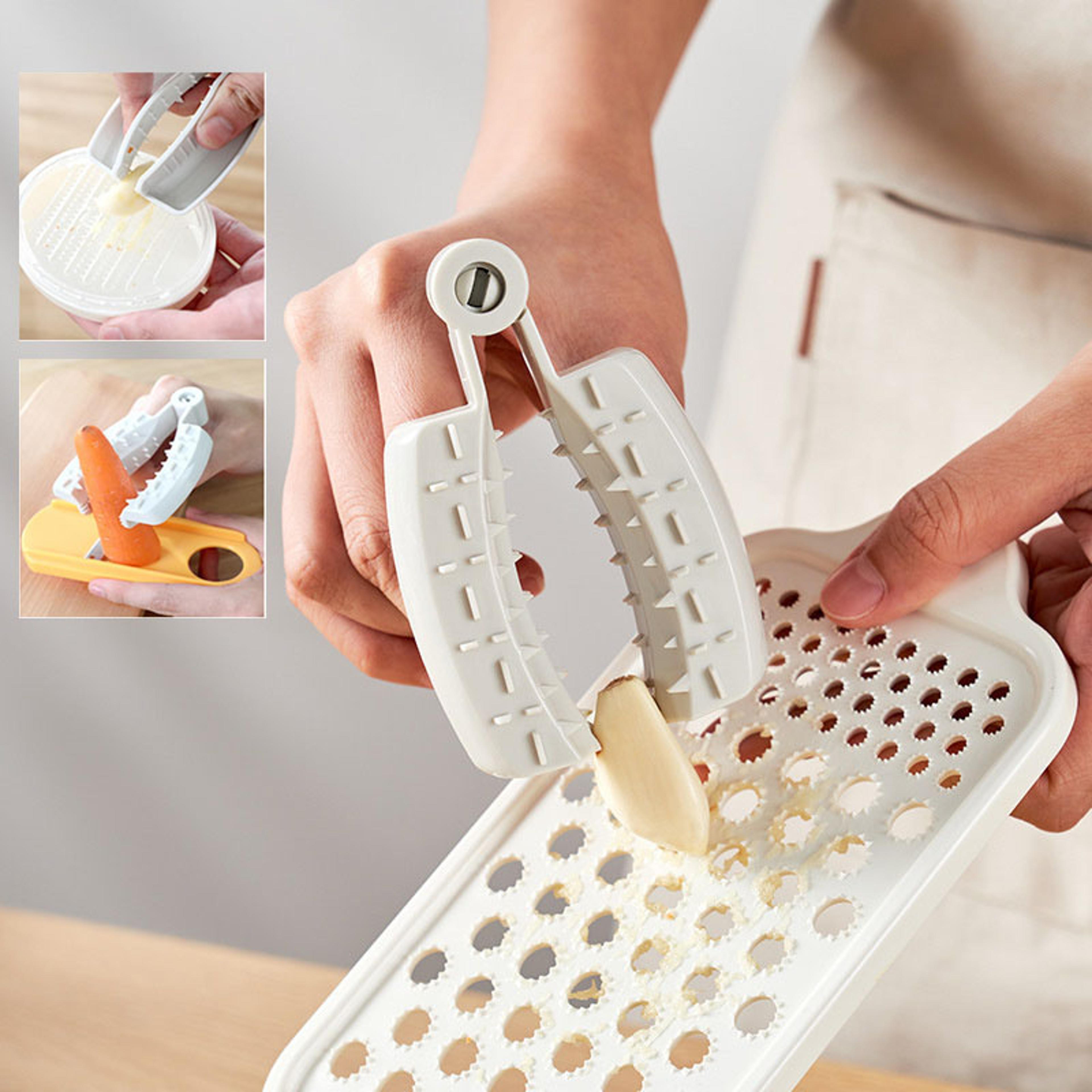 vegetable slicer guard, plastic finger protector for slicing, shredding chopping, safety clip for hands