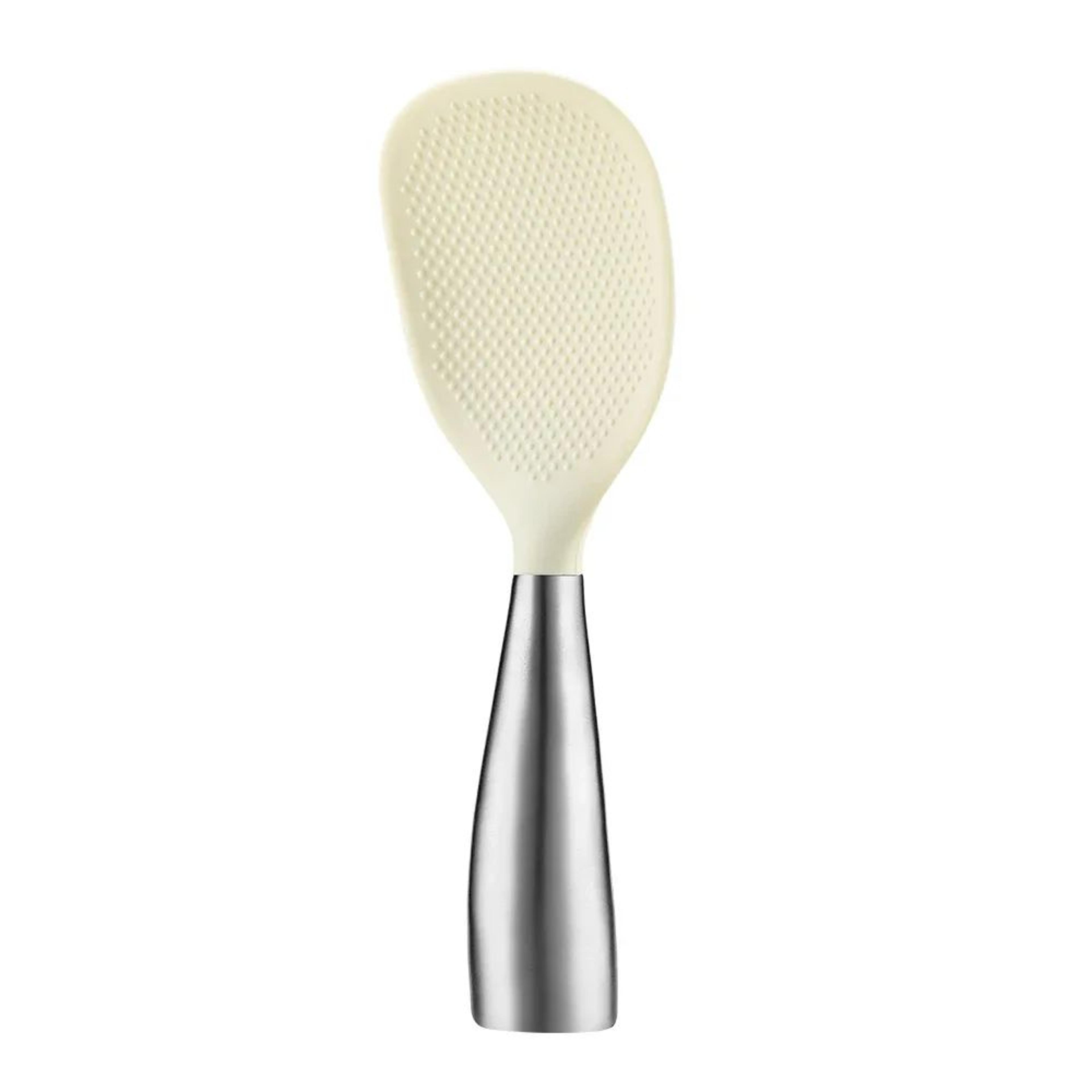 silicone spoon, non-stick cooking spoon, anti-scalding pot rice spoon, high-temperature-resistant spoon, durable kitchen
