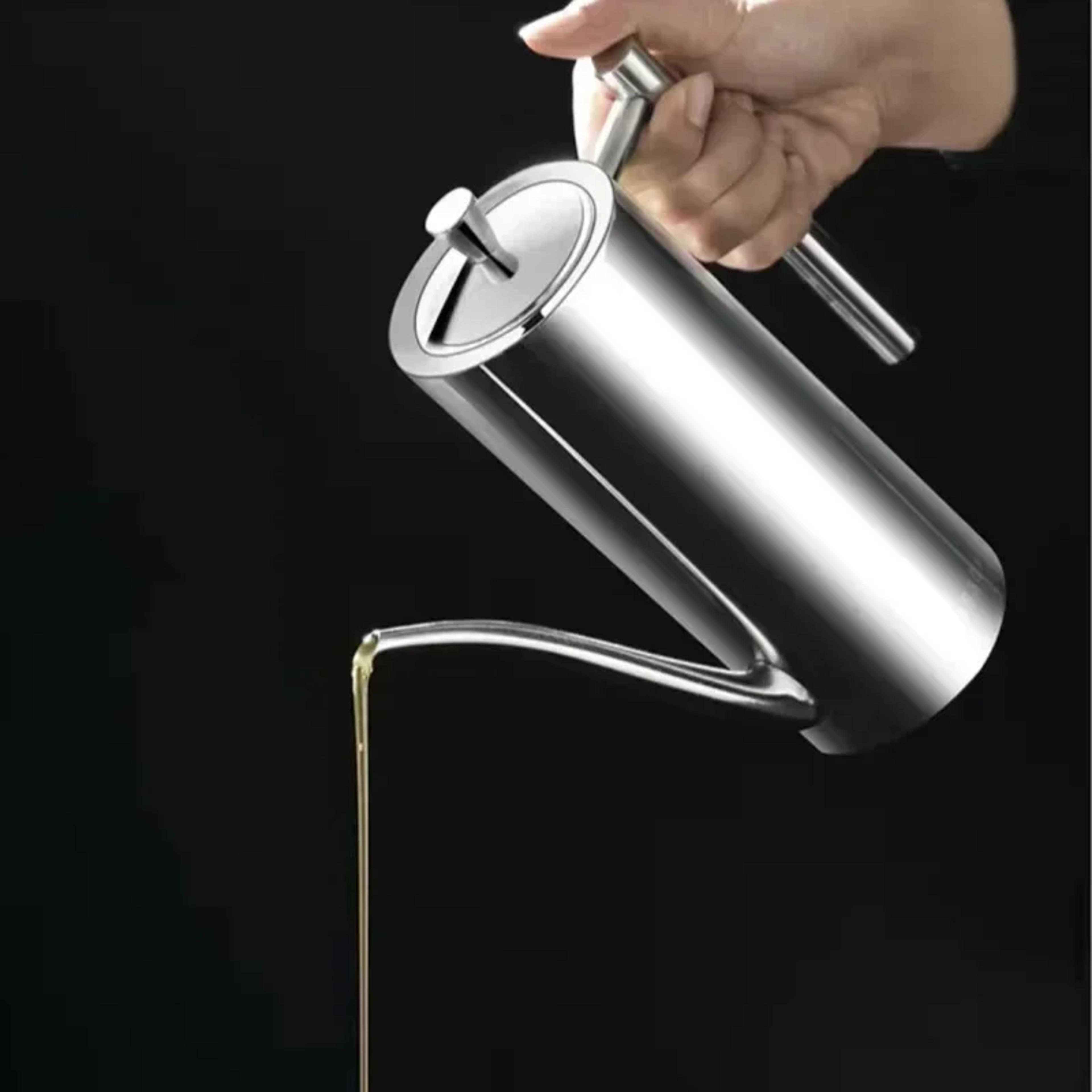 stainless steel vinegar oil bottle storage container, leak proof, dustproof kitchen utensils for home use