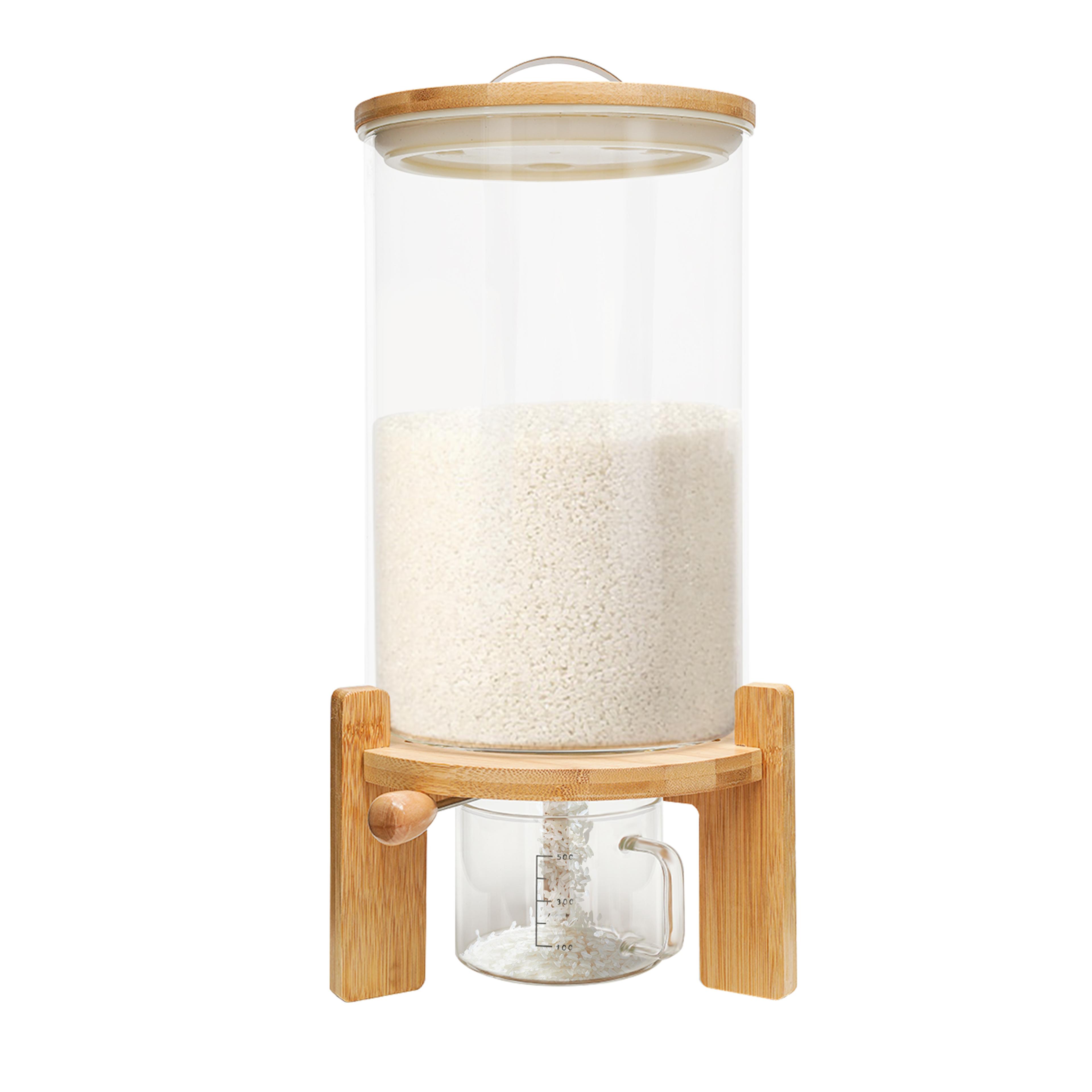 cereal dispenser large capacity storage, cereal containers for pantry organization, rice flour storage, food dispensers