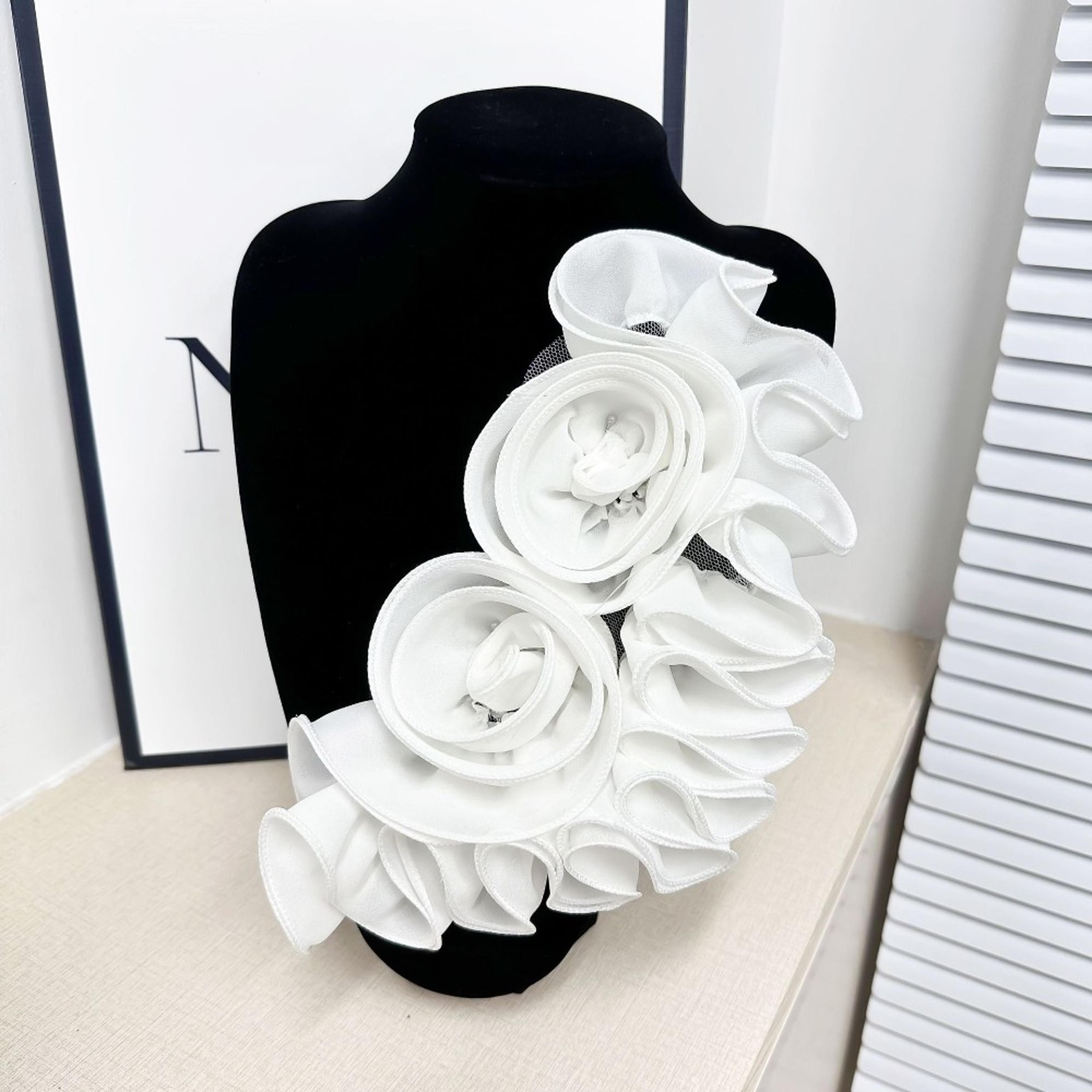 trendy floral decoration, flower shape floral patch, detachable wedding dress accessories, diy clothing decoration