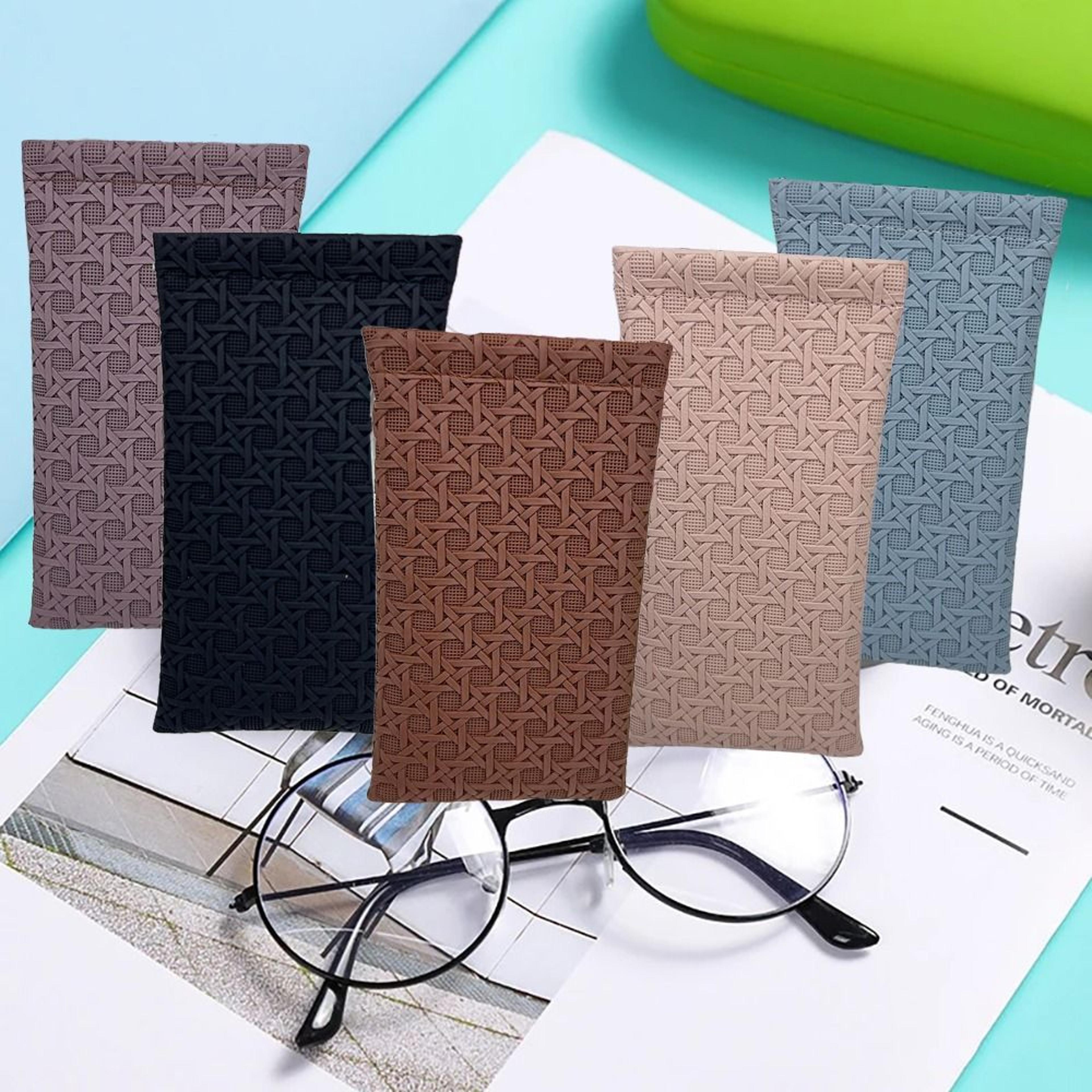 soft glasses box, sunglasses organizer pu leather case, eyewear protector for men and women, myopia glasses pouch, style