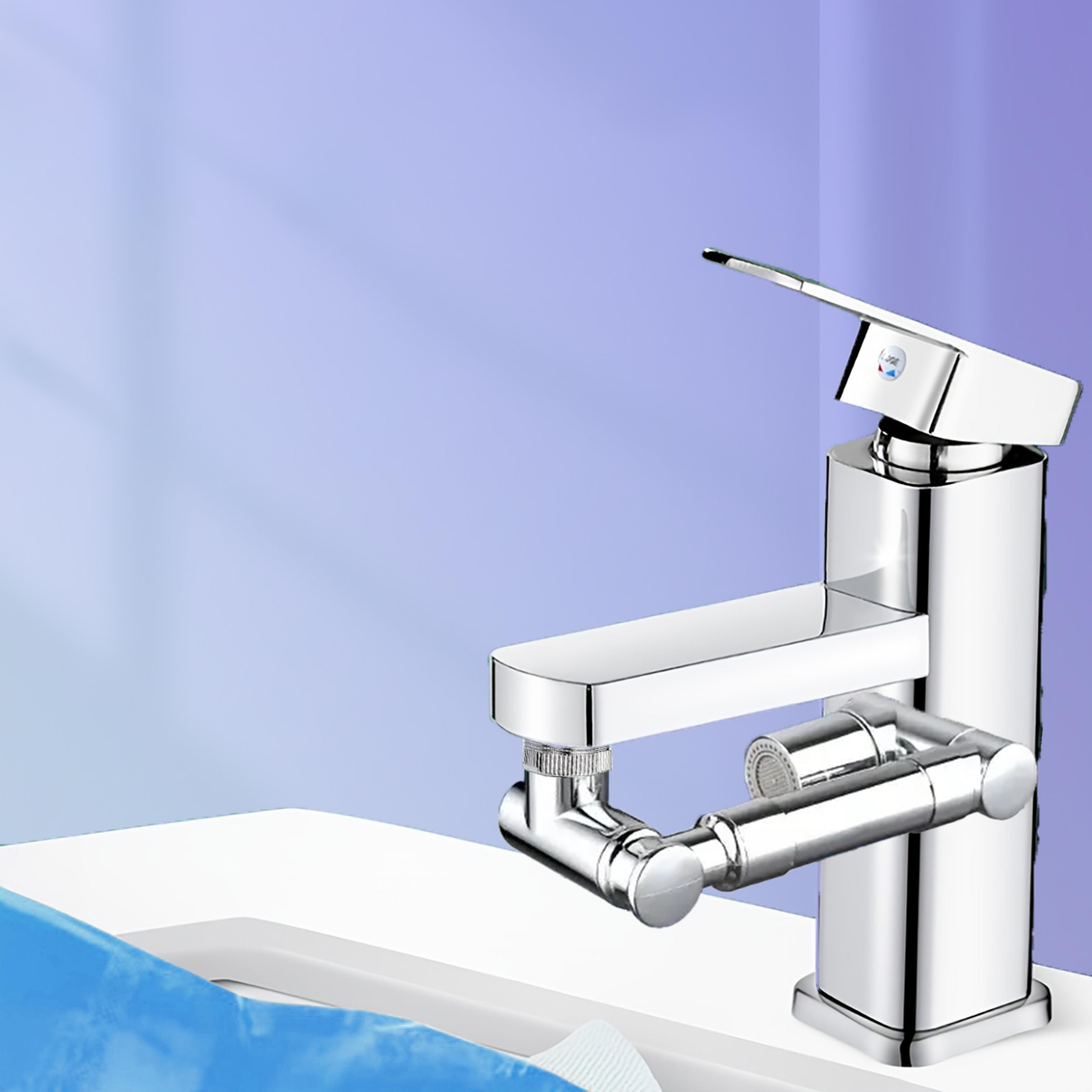 universal rotation extender faucet aerator, splash filter kitchen washbasin faucets, bubbler nozzle, two modes for water