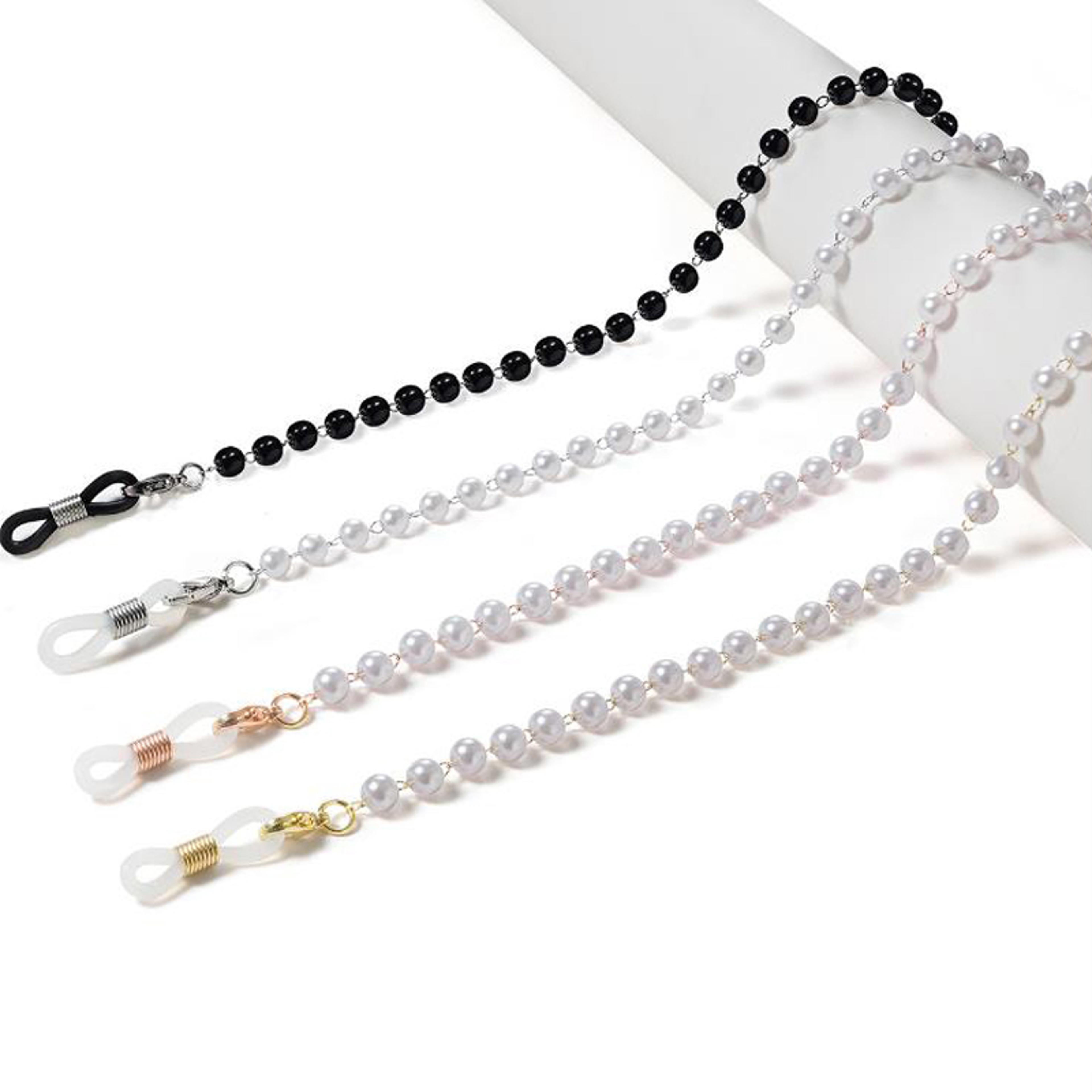 pearl chain for sunglasses, lanyard fashion glasses chain for women, neck strap cords casual accessories