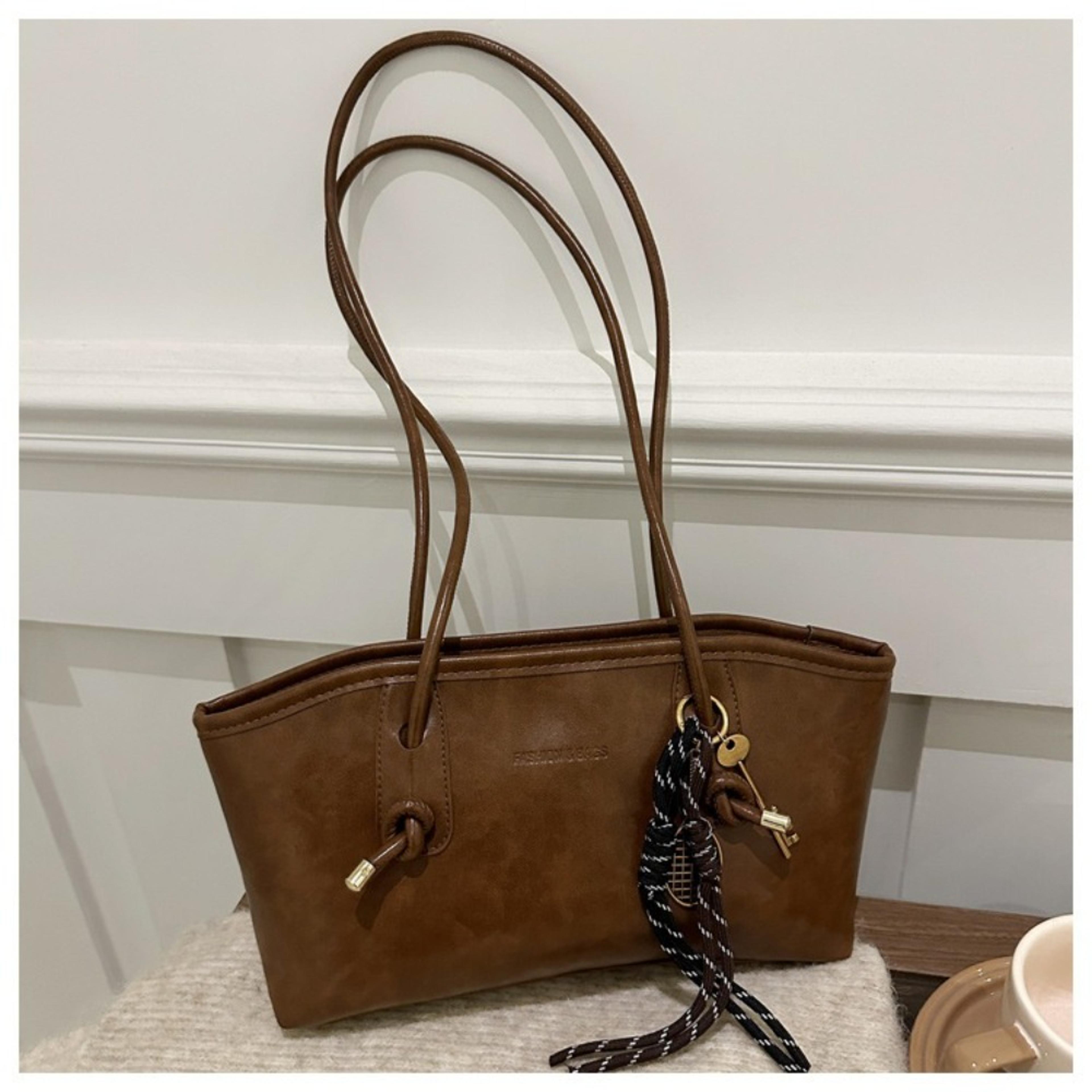 fashion new large capacity work shoulder bag, pu leather tote bag, solid color simple lady handbags for women
