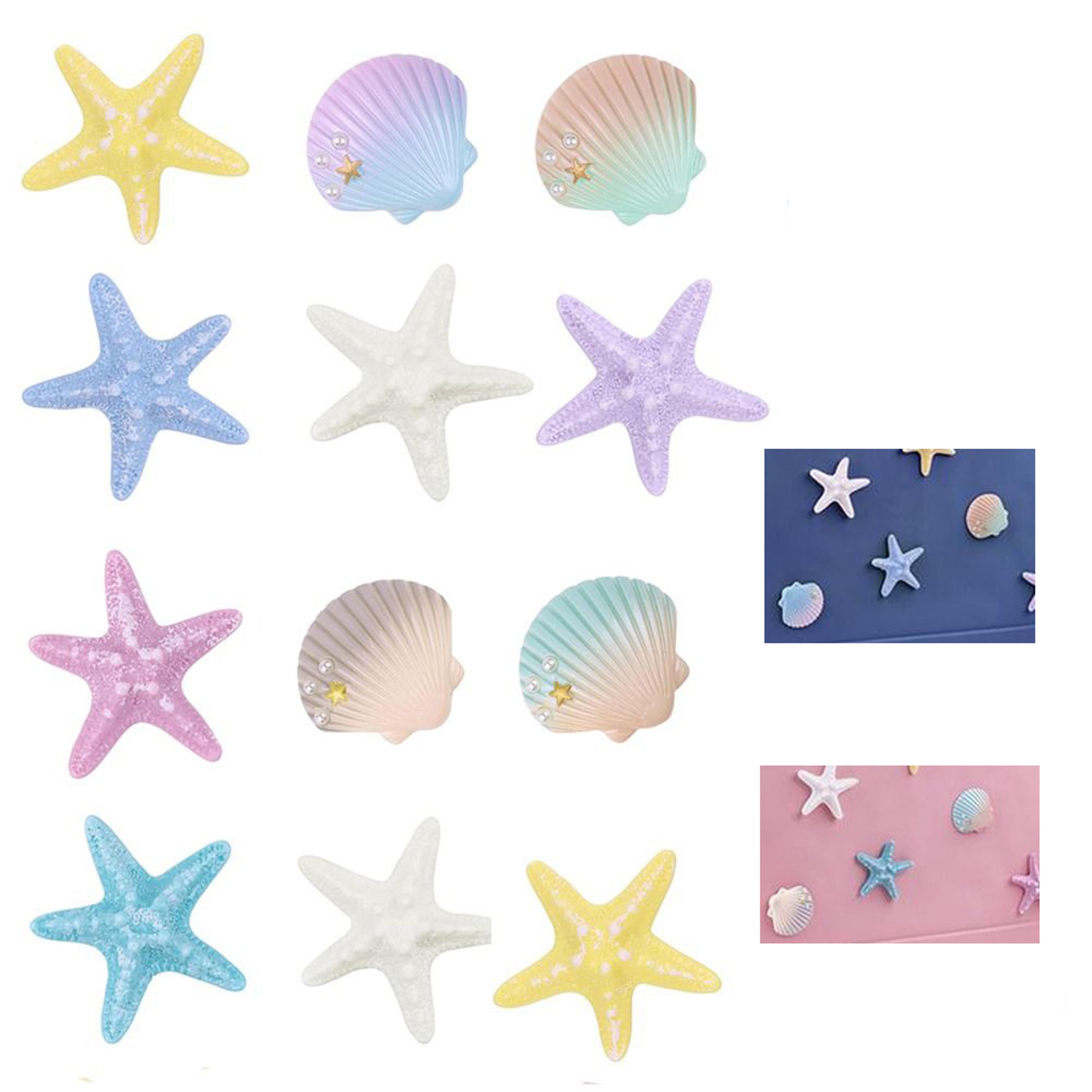diy charms for bag accessories, handbag starfish shell decoration for beach bags