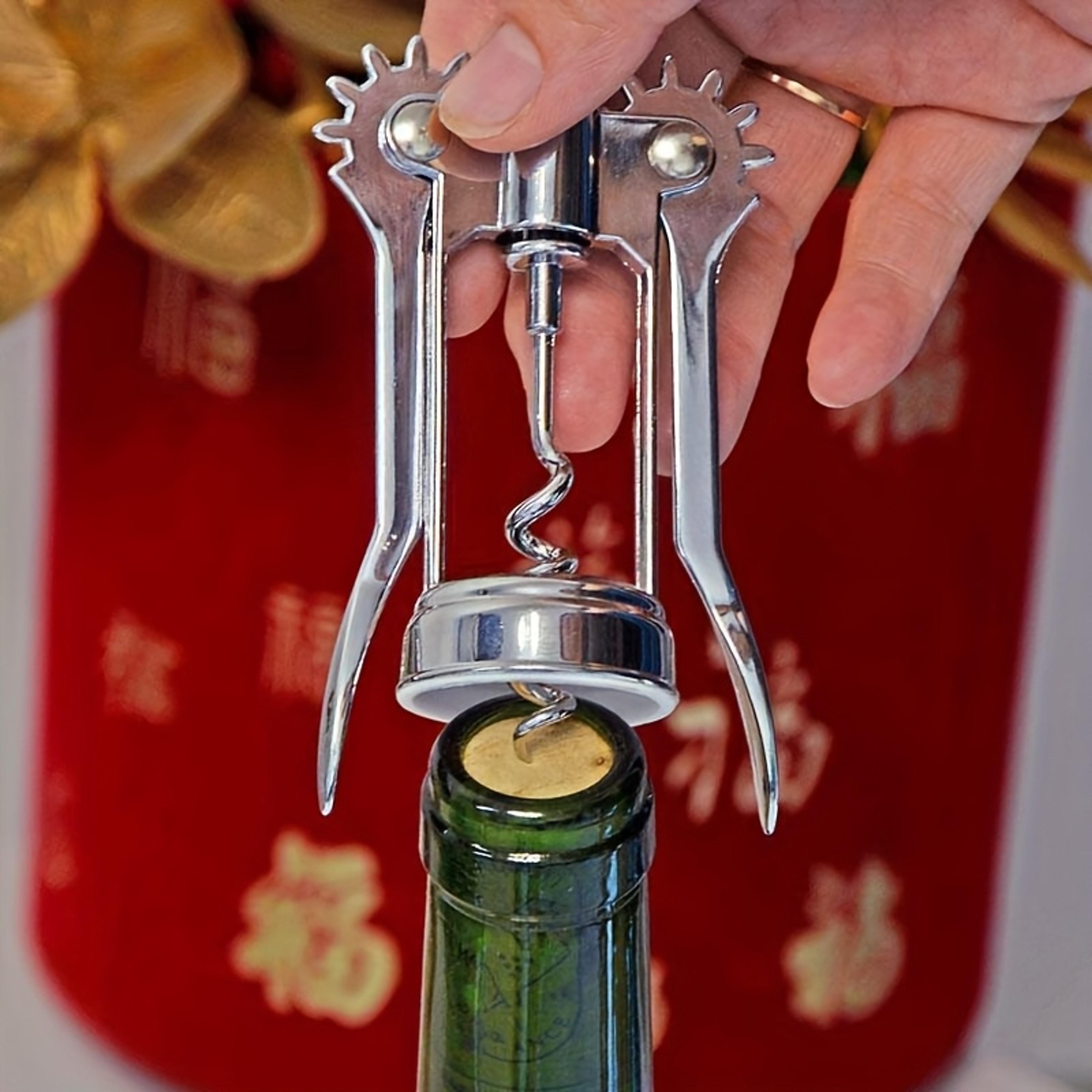 wine opener stainless steel red wine opener, wing type corkscrew for easy bottle opening