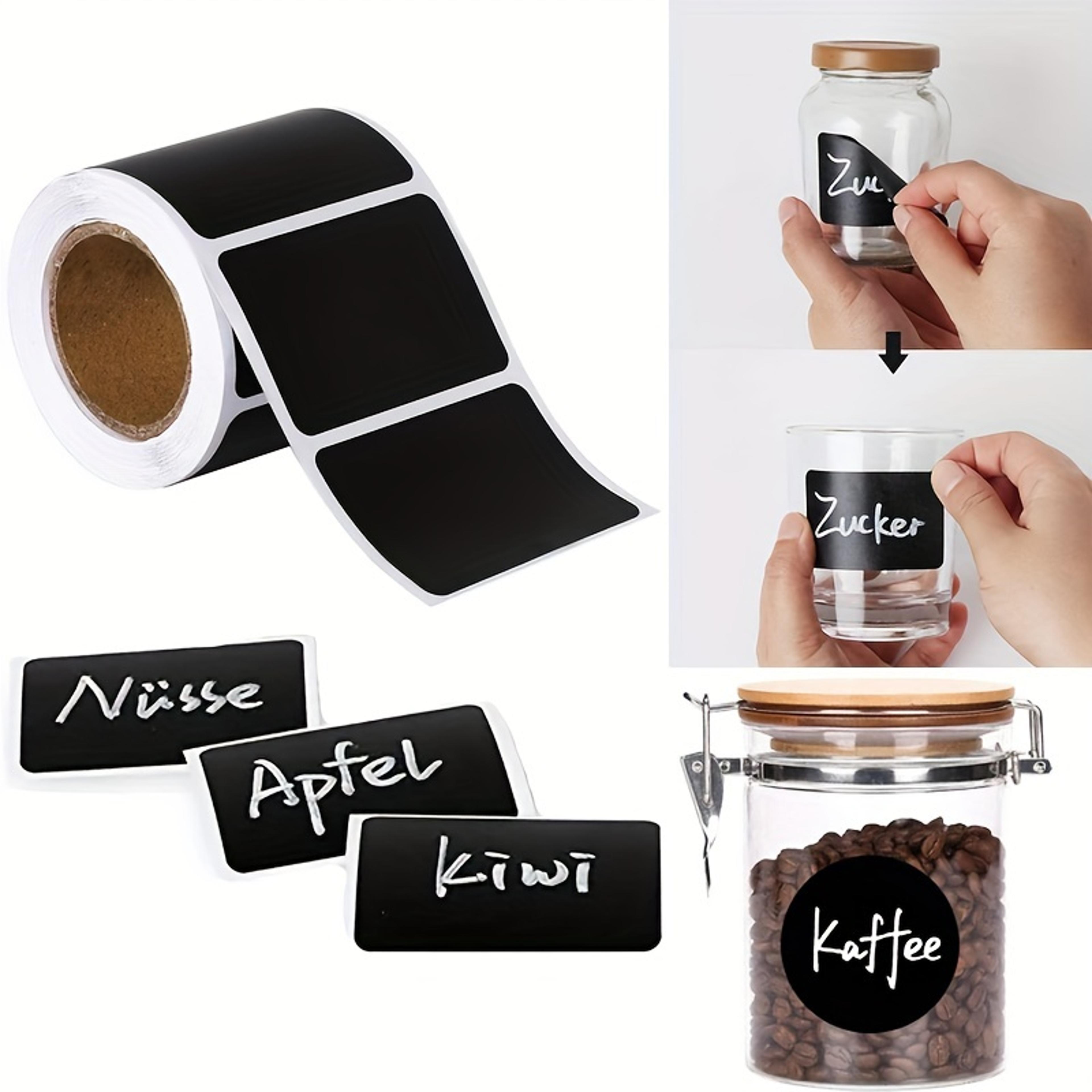 black waterproof reusable blackboard sticker labels for jewelry, price display, small business packaging