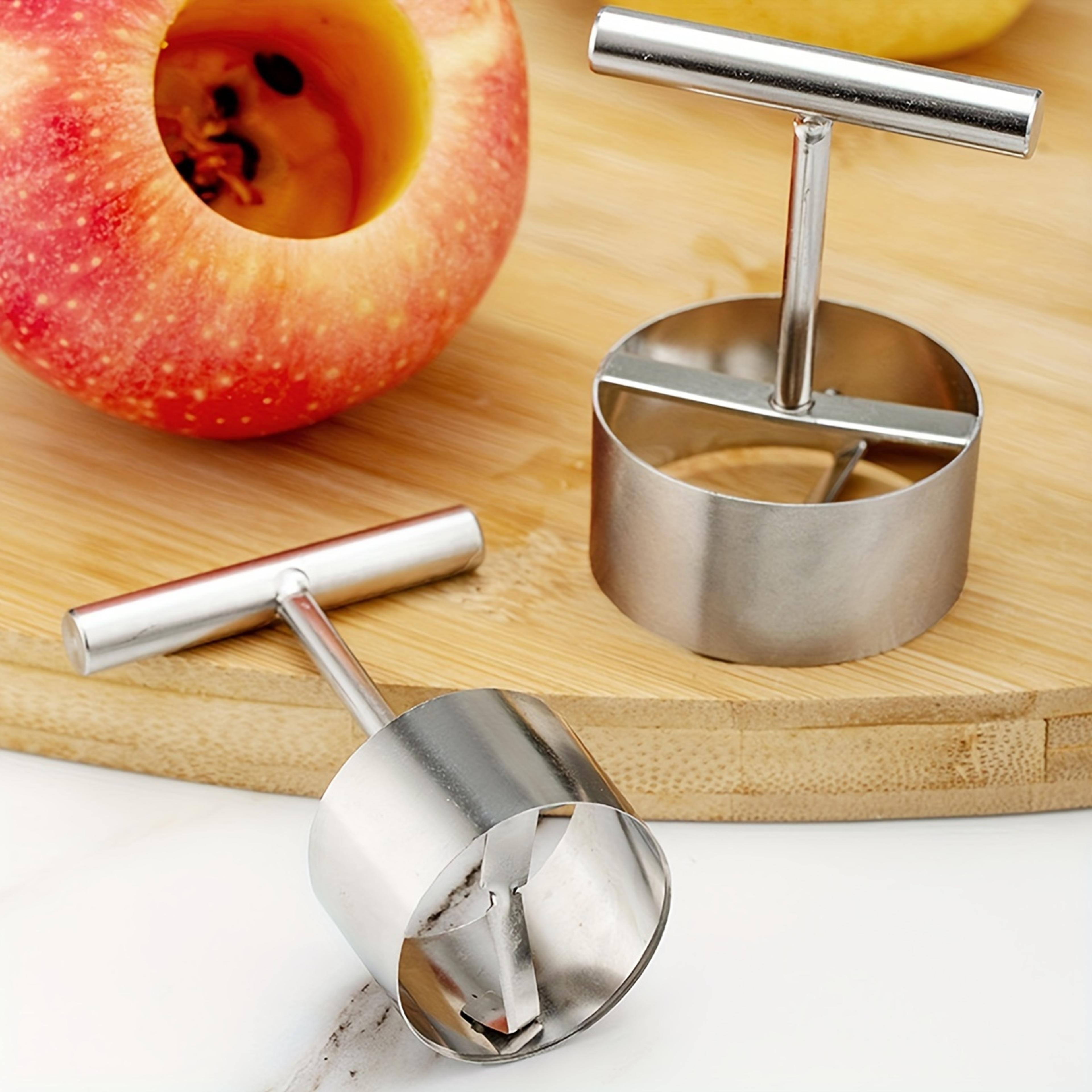 apple pear coring cutter, stainless steel fruit pitter remover for kitchen accessories