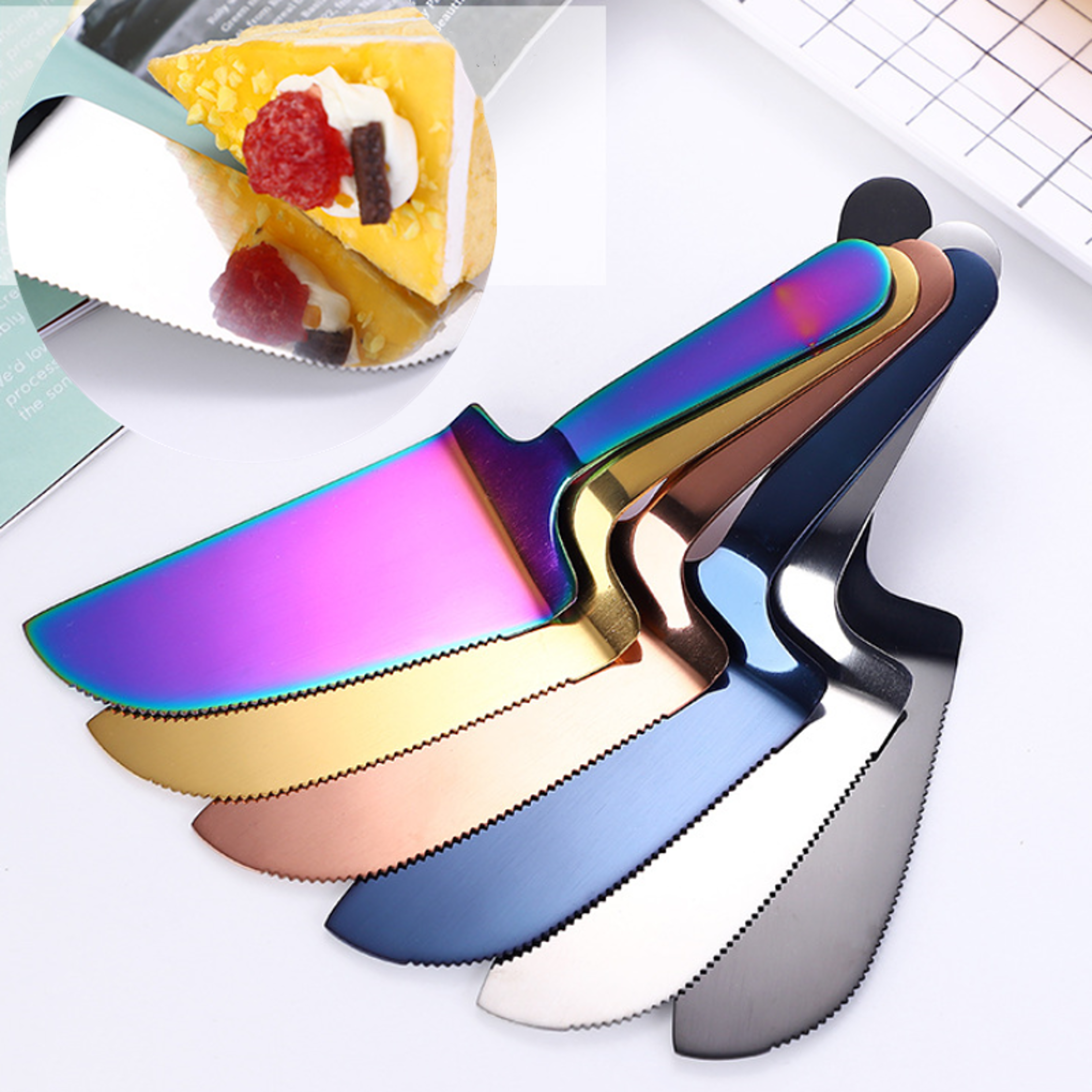 stainless steel cake shovel knife pie pizza cheese server cake divider knives bread shovel baking tools