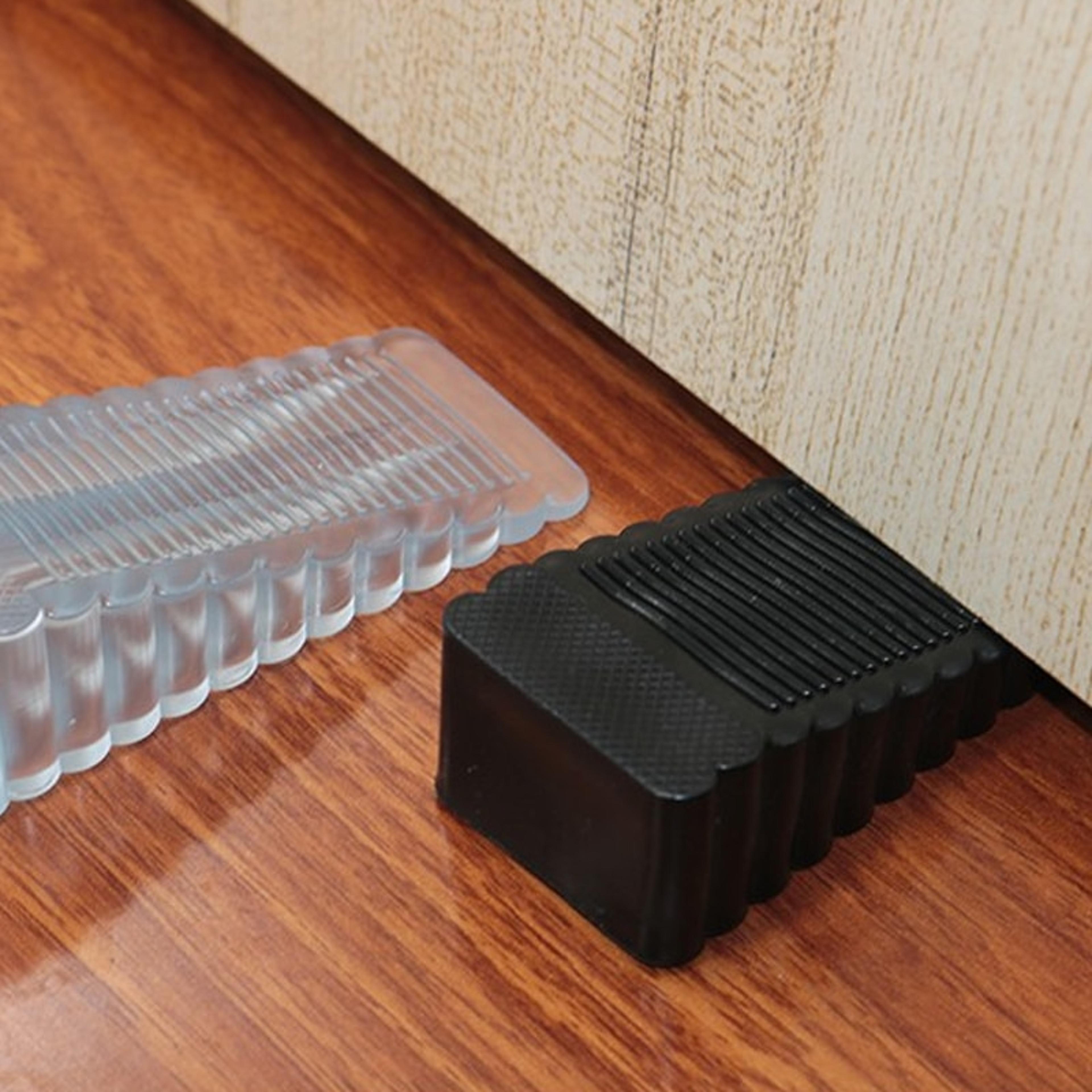 silicone door stop wedge, reusable shock absorbent safety stoppers for home and office