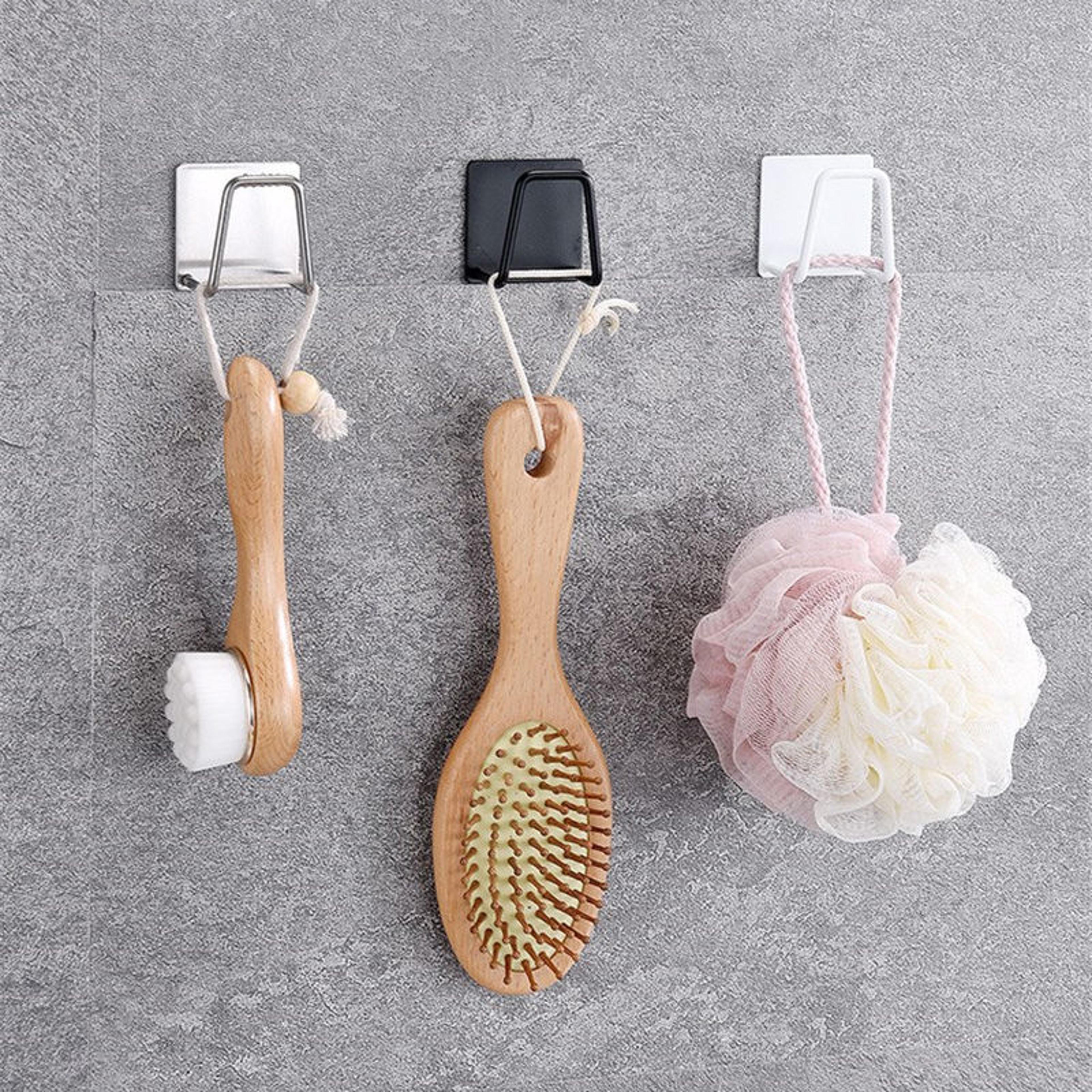 stainless steel kitchen sink sponges holder, self adhesive drain drying rack, kitchen wall hooks organizer