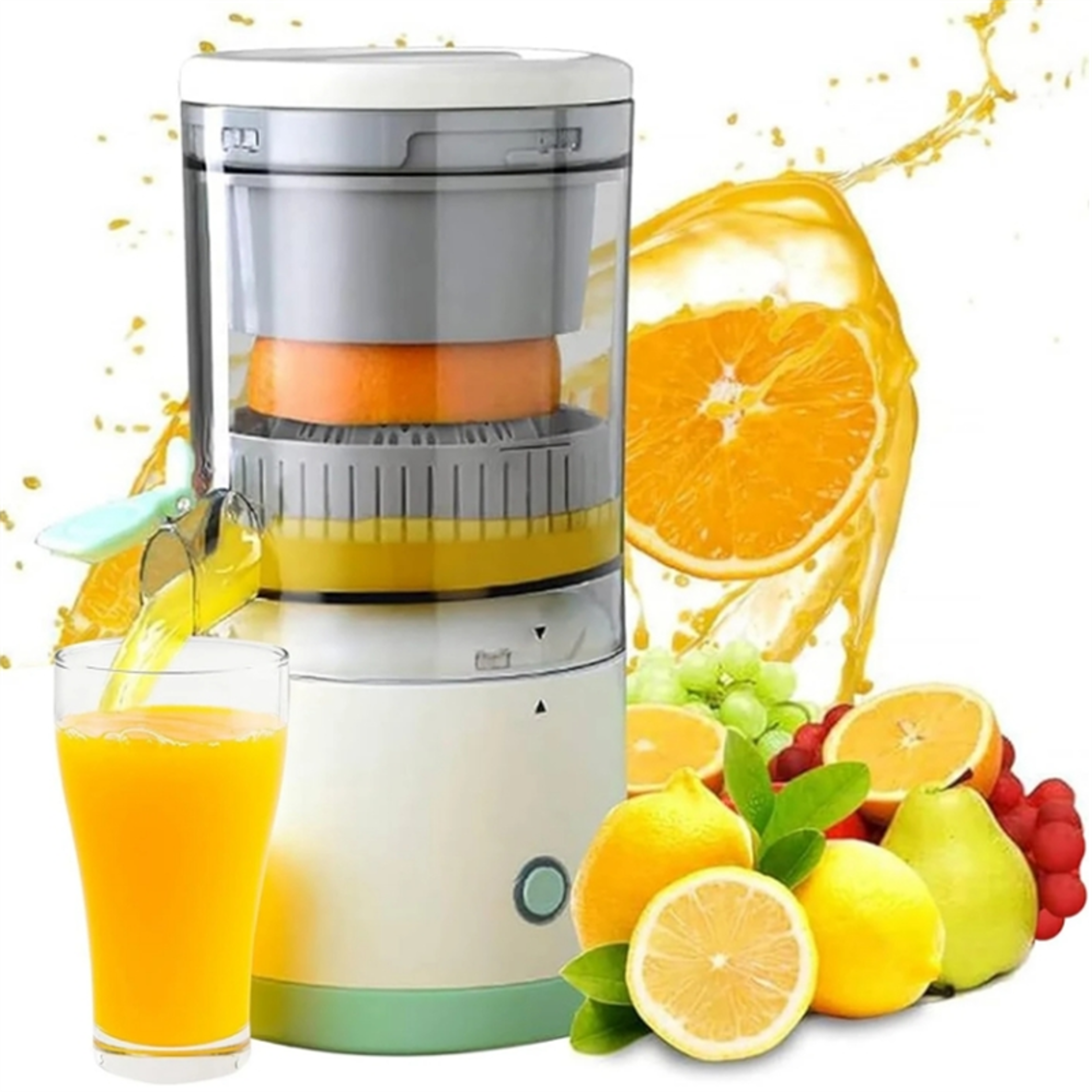 electric juicer usb charging, automatic citrus lemon squeezer, wireless fruit blender