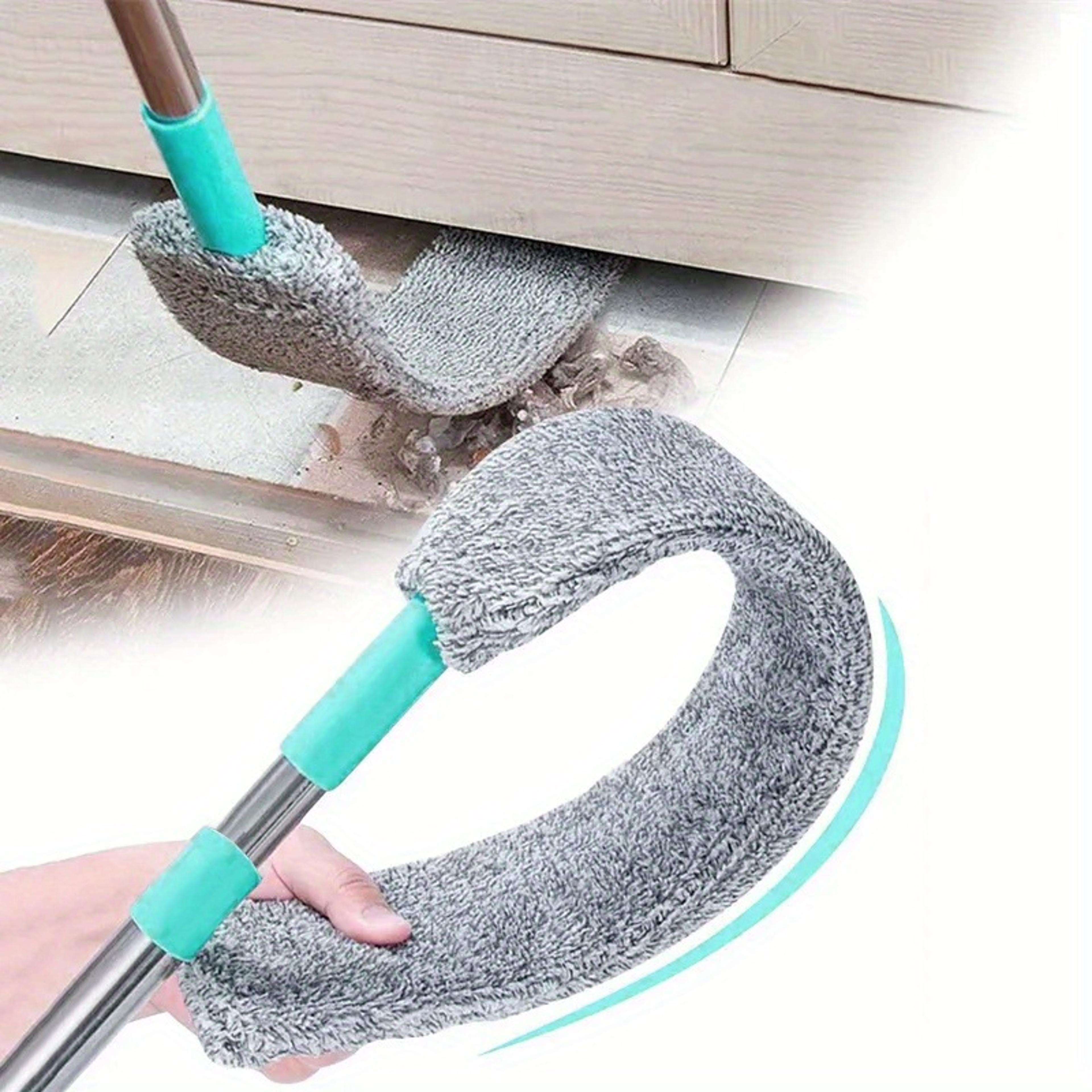 long handle telescopic dust brush, bed bottom gap cleaner, magic microfibre mop for dust and fur removal