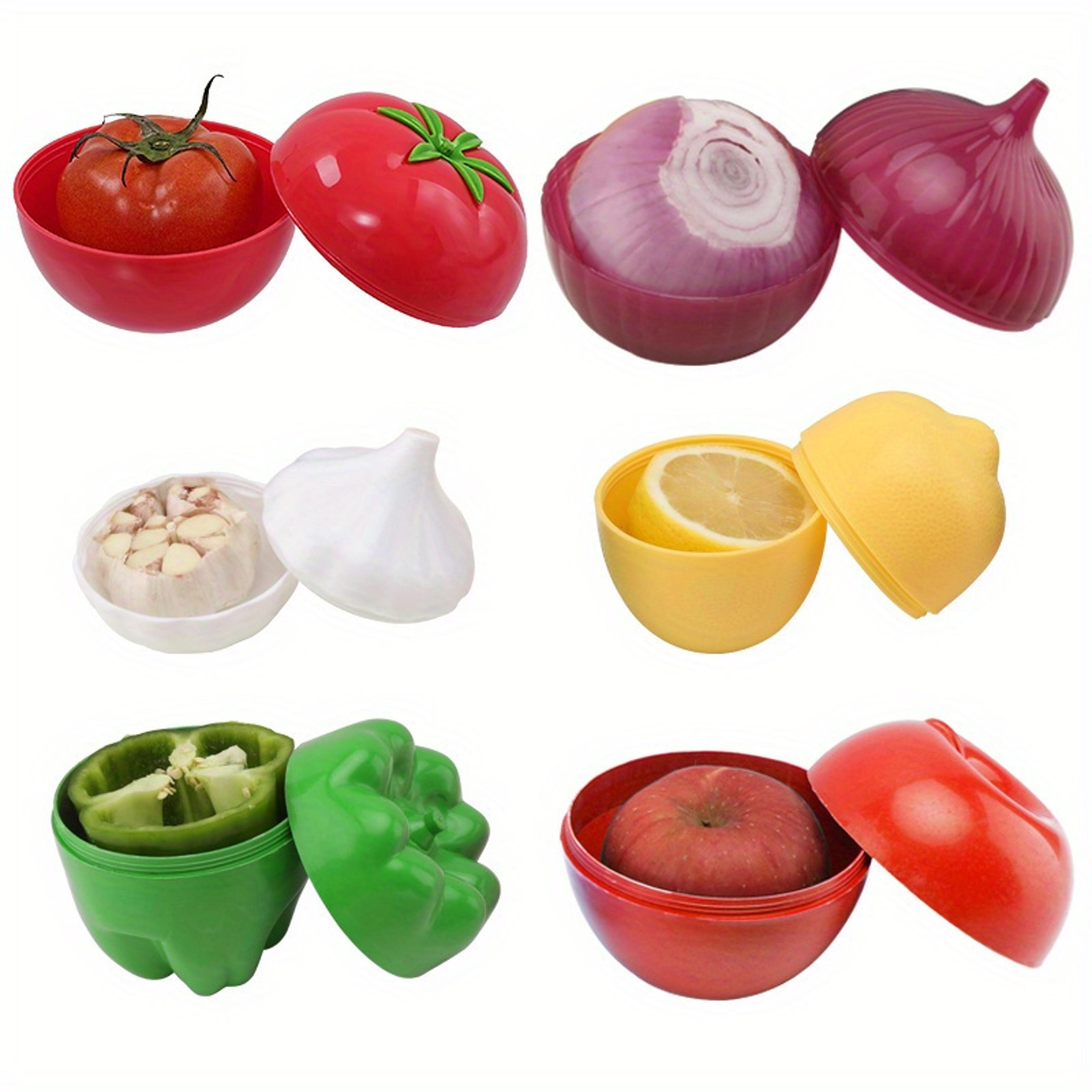 plastic food storage box for vegetables, fruit, onion, garlic sealed kitchen crisper containers for fresh storage